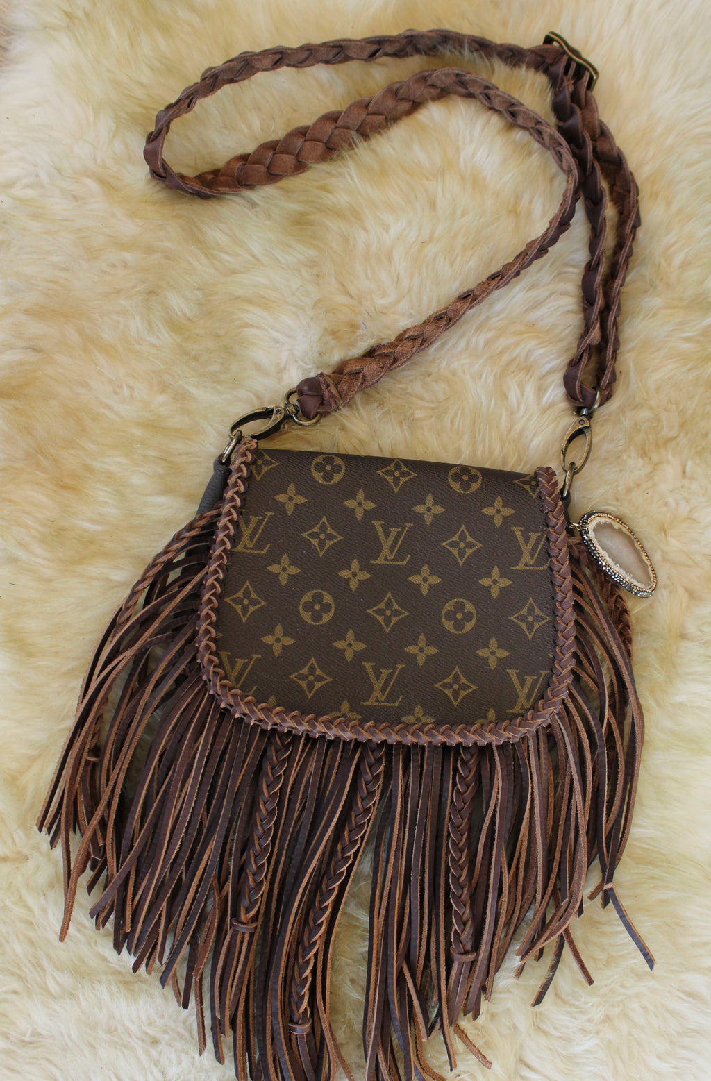 LV Fringed Crossbody