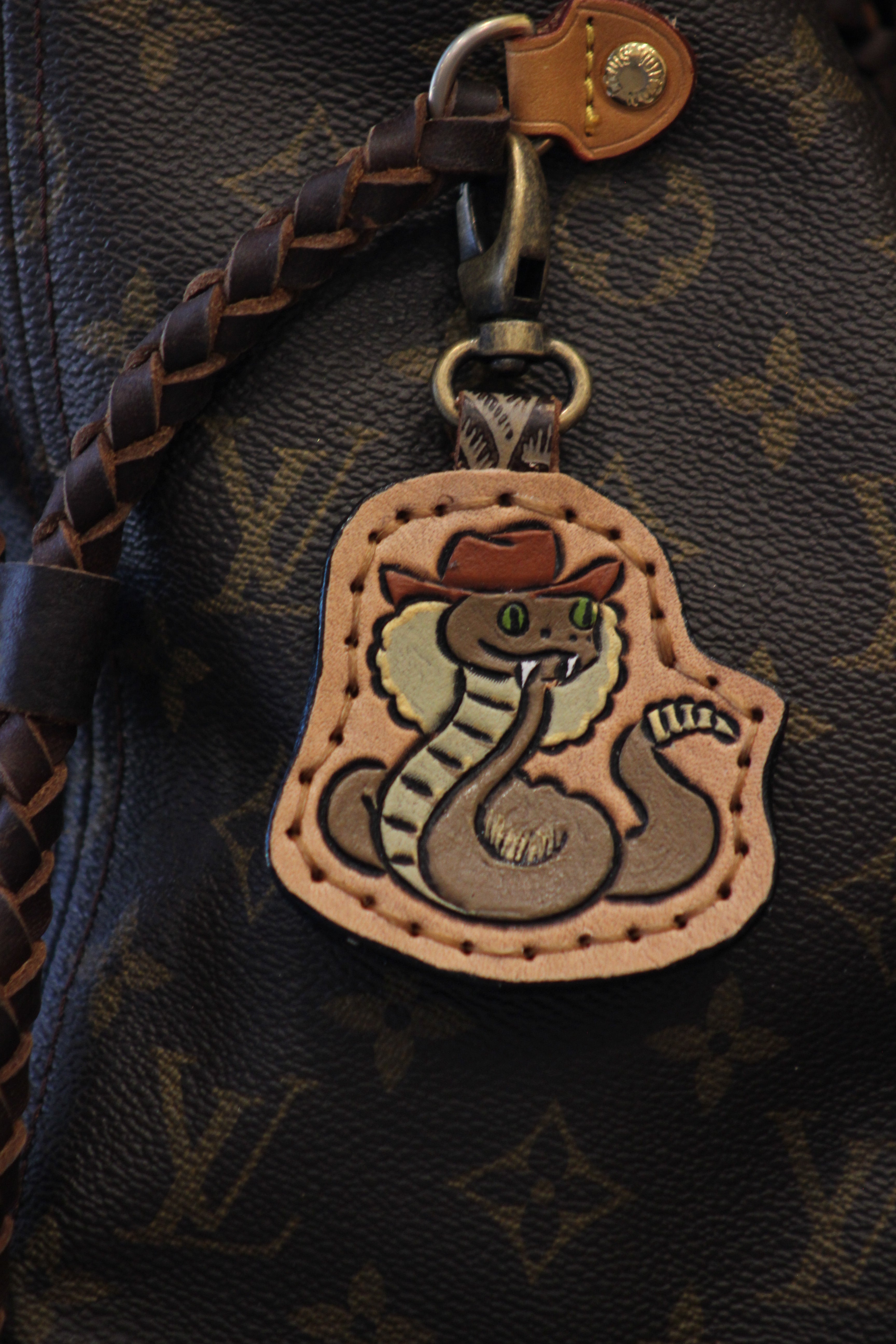 Cowboy Rattlesnake Purse Charm