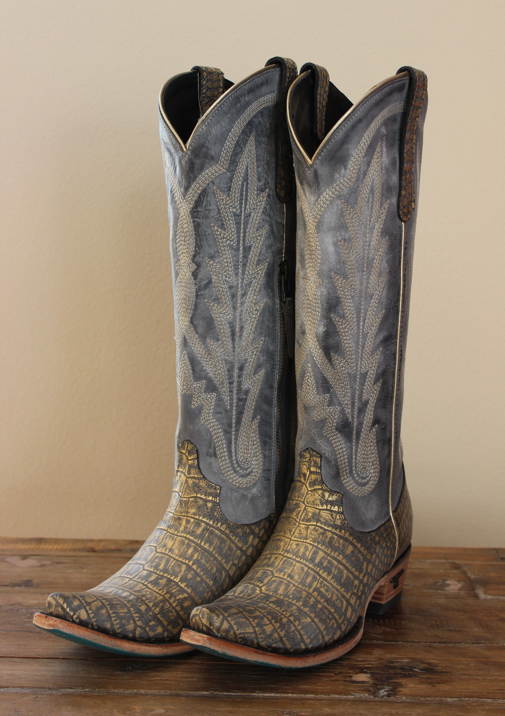 Lane Skylight Boot -Gilded Denim