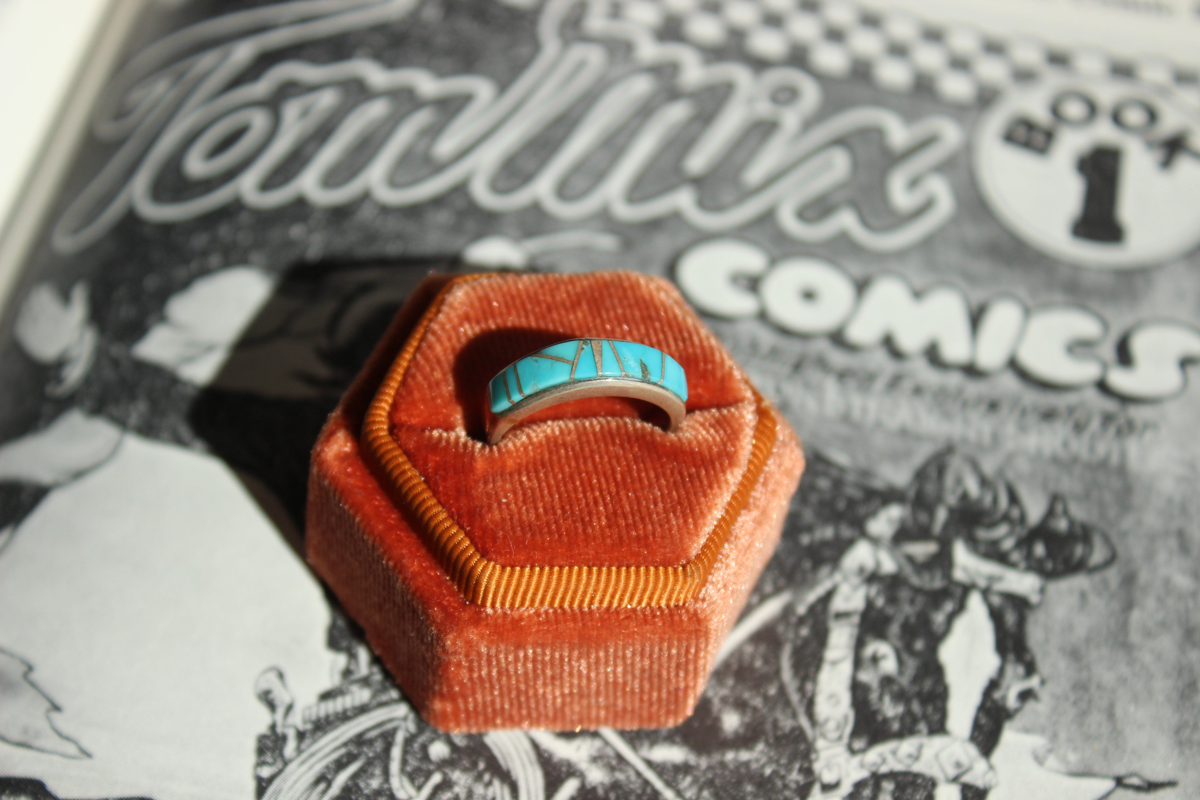 Zuni Inlay Band Ring