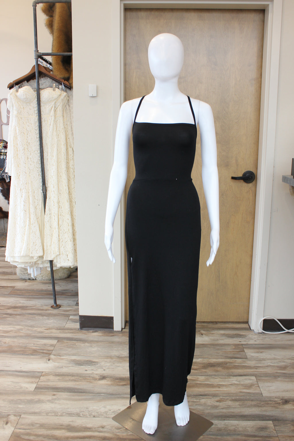 Open Back Maxi Dress