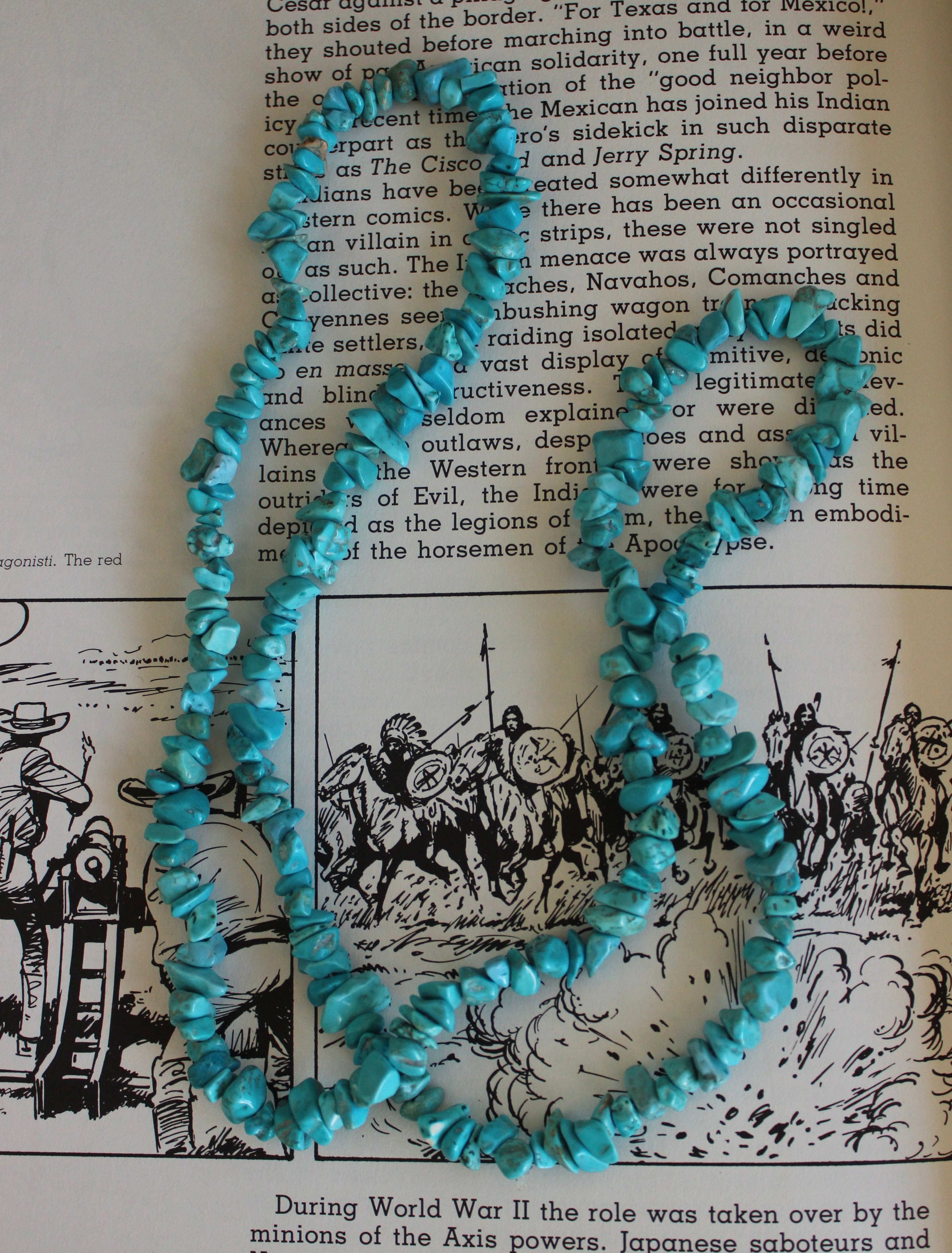 Turquoise Faux Stone Necklace