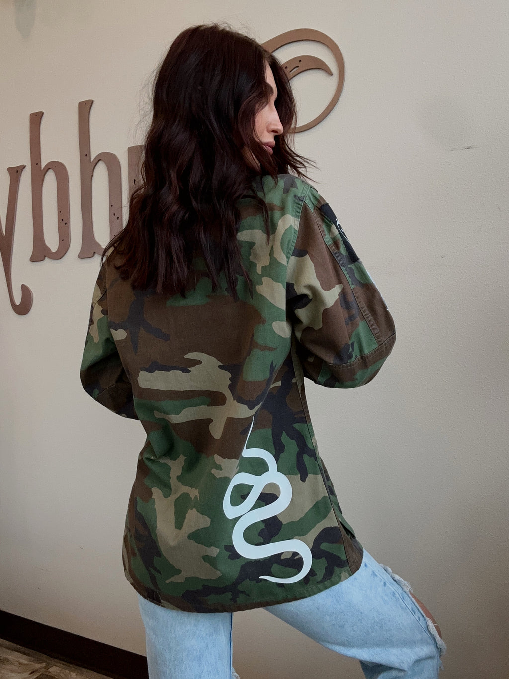 Up-cycled Dior Patch Army Jacket
