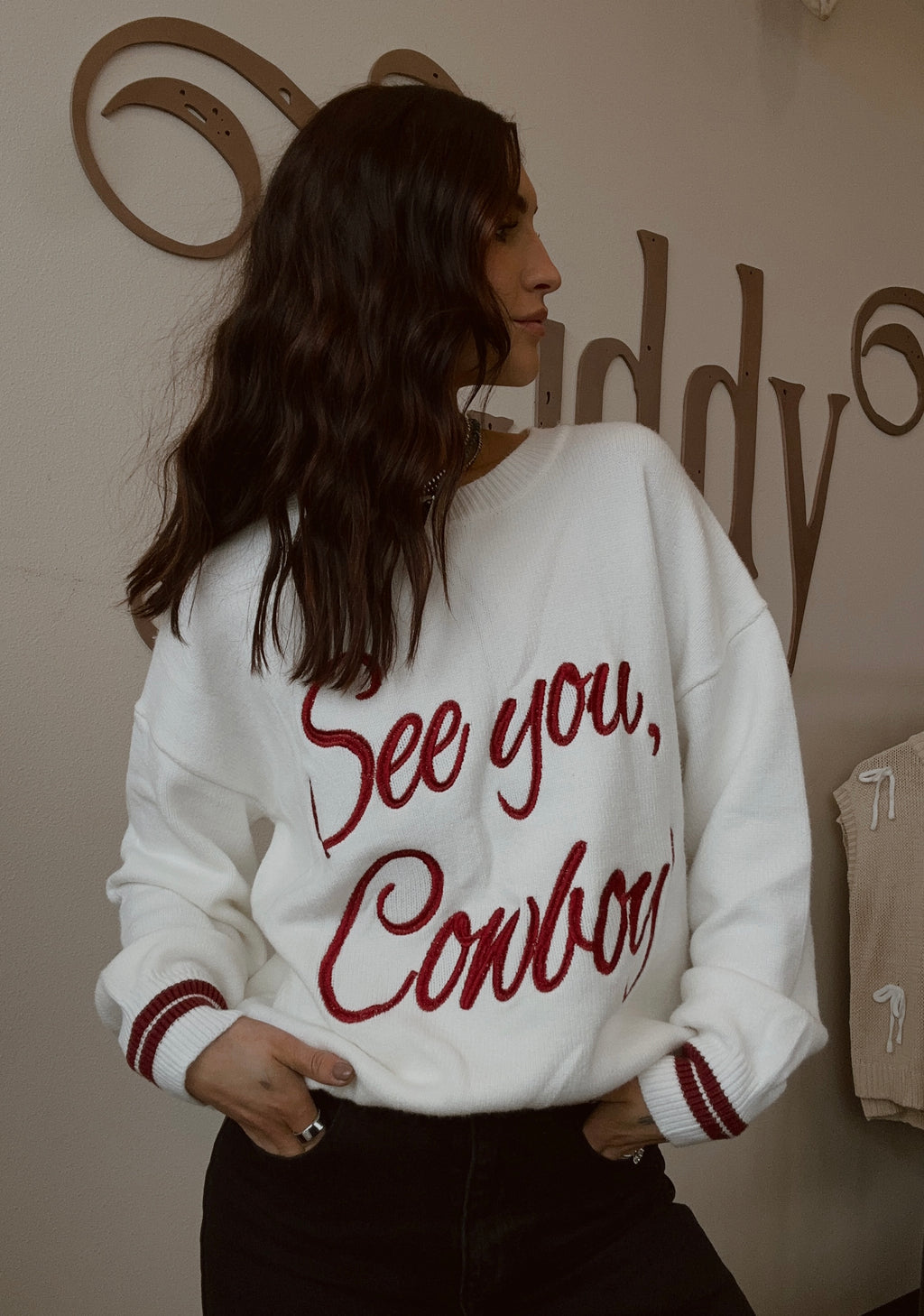 See You Cowboy Sweater