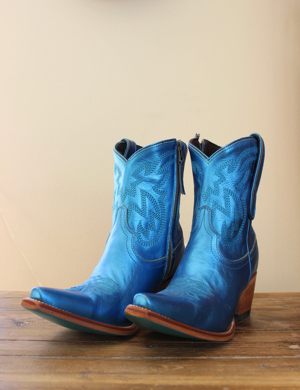 Lane Smokeshow Bootie -Metallic Cobalt