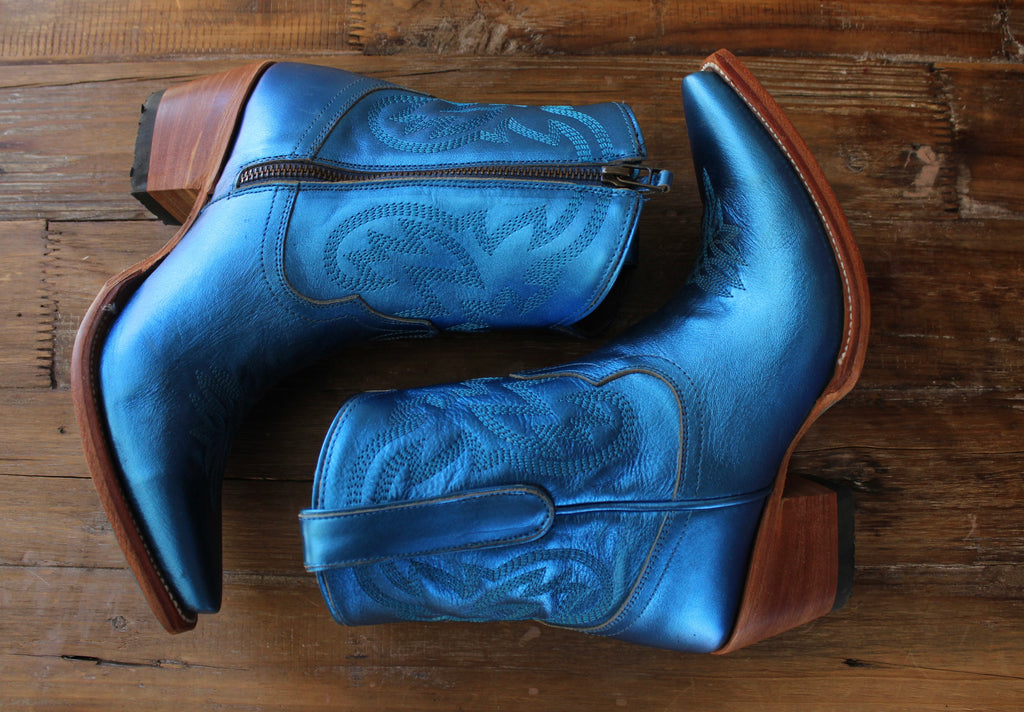 Lane Smokeshow Bootie -Metallic Cobalt