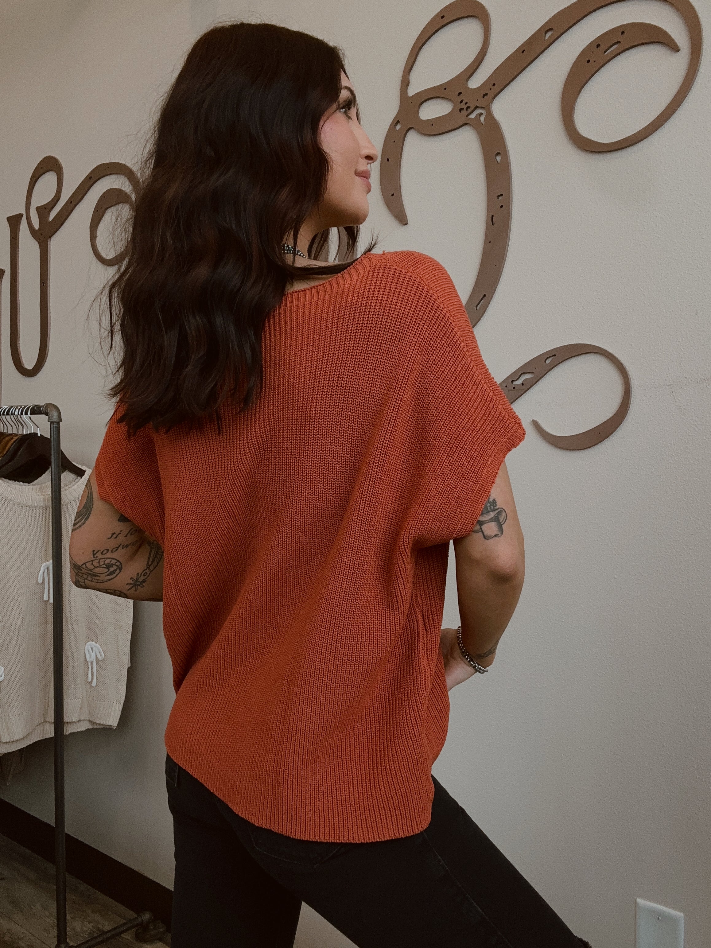 Short Sleeved Sweater