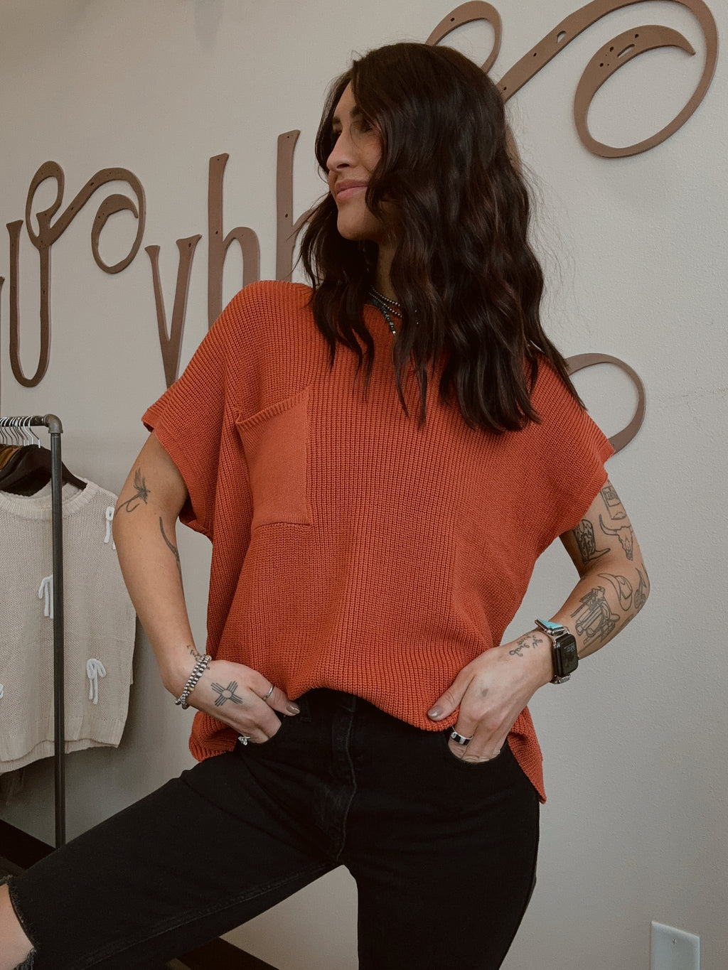 Short Sleeved Sweater