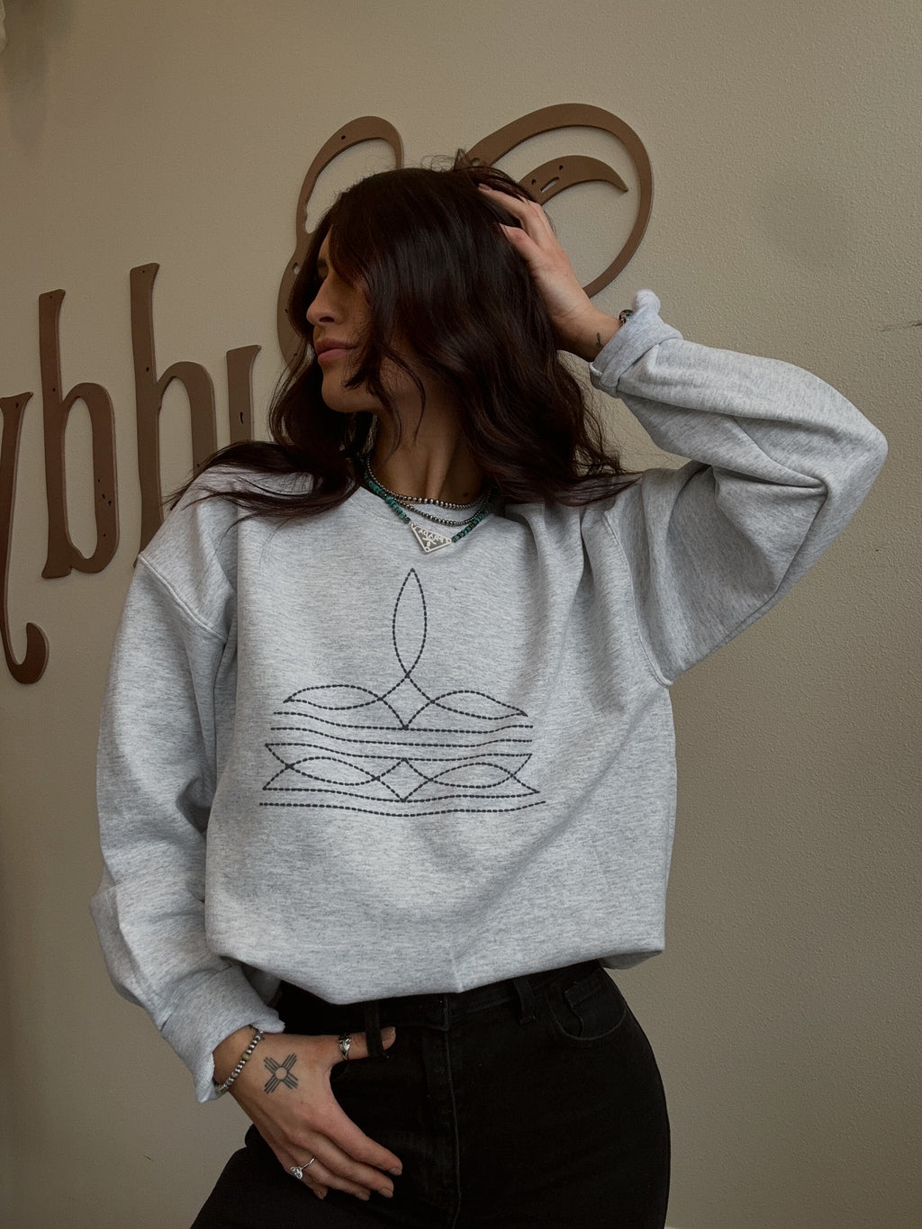 Boot Stitch Crewneck