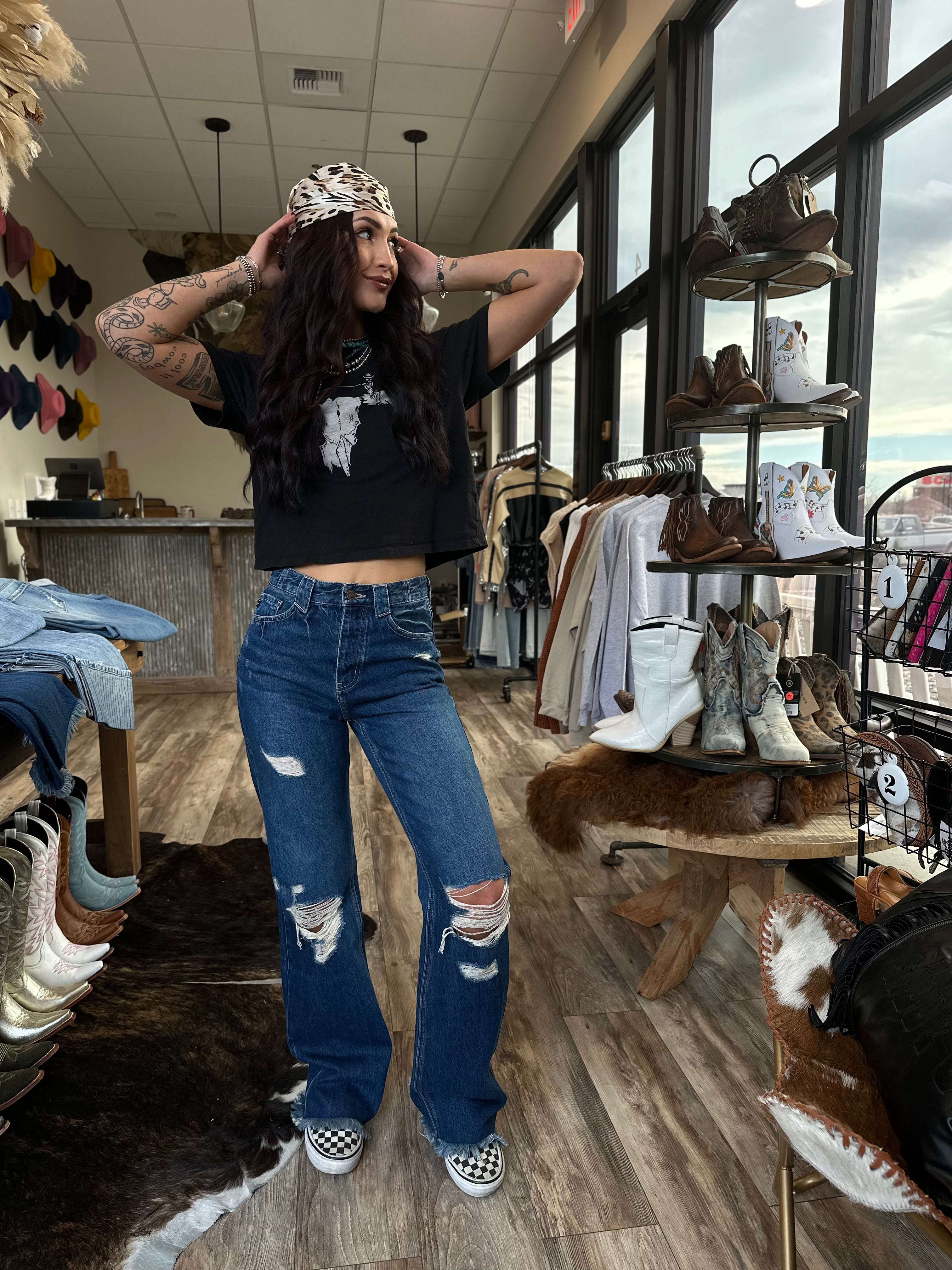 Kancan 90s Wide Leg Jean