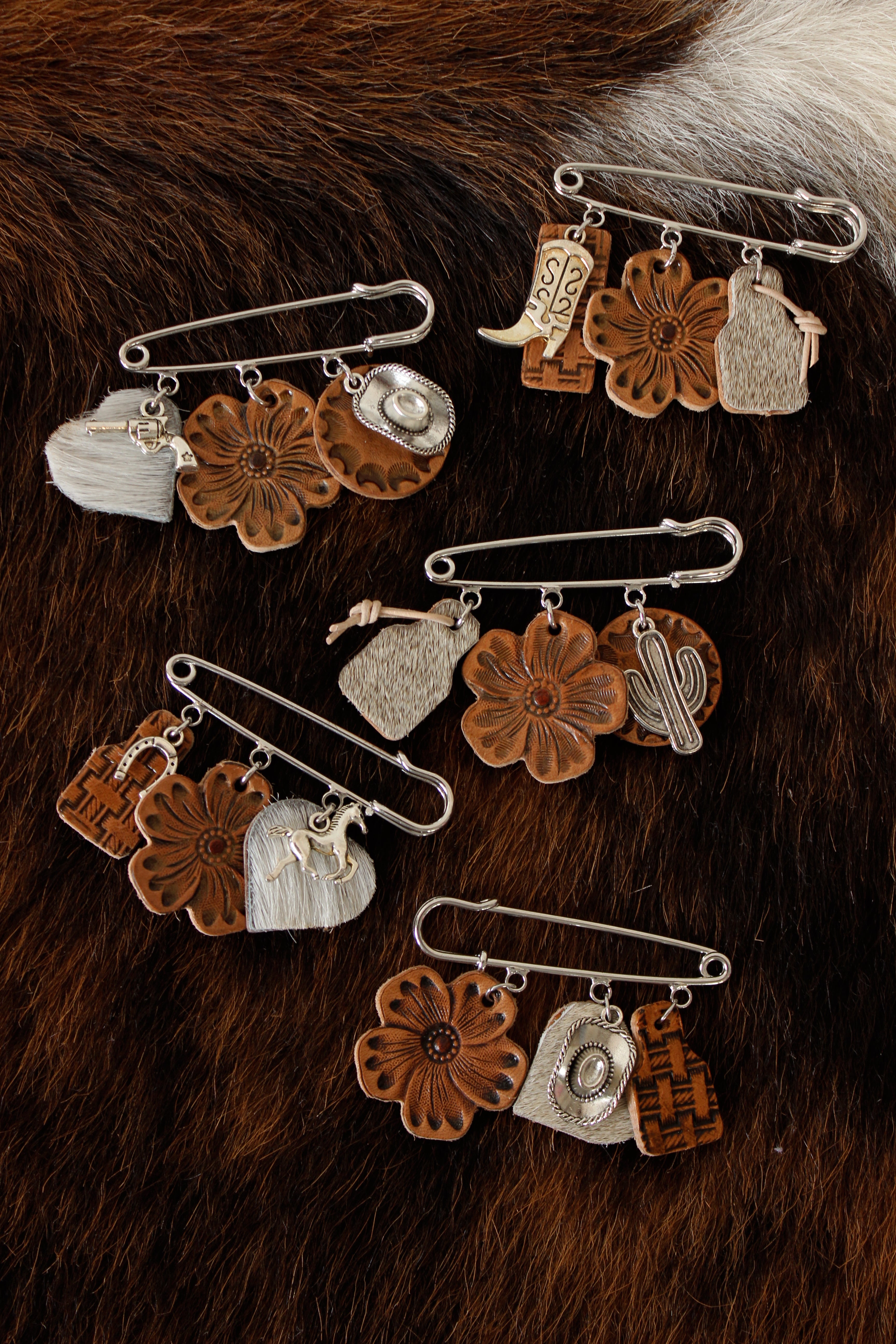 Safety Pin Bag Charm