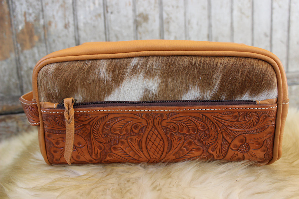 Hide Leather Toiletry Bag