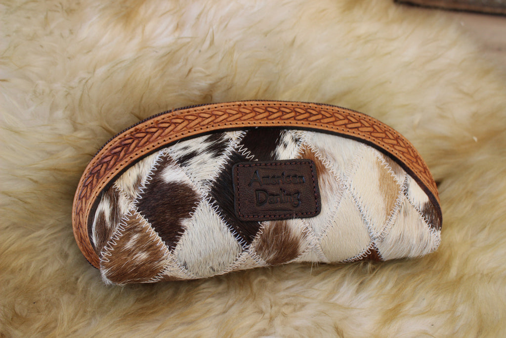 Makeup/Sunglasses Checkered Pouch