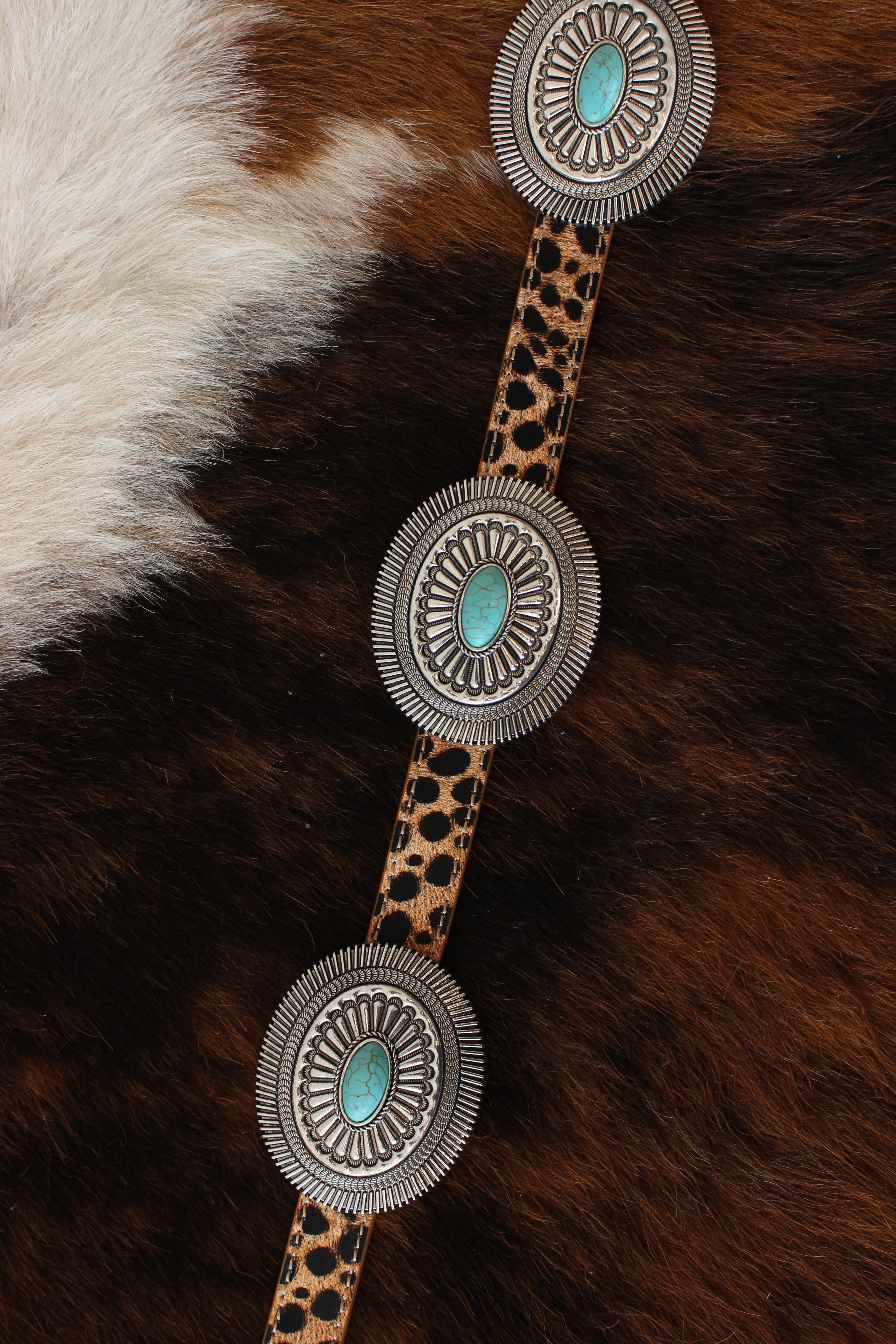 Concho Leather Belt