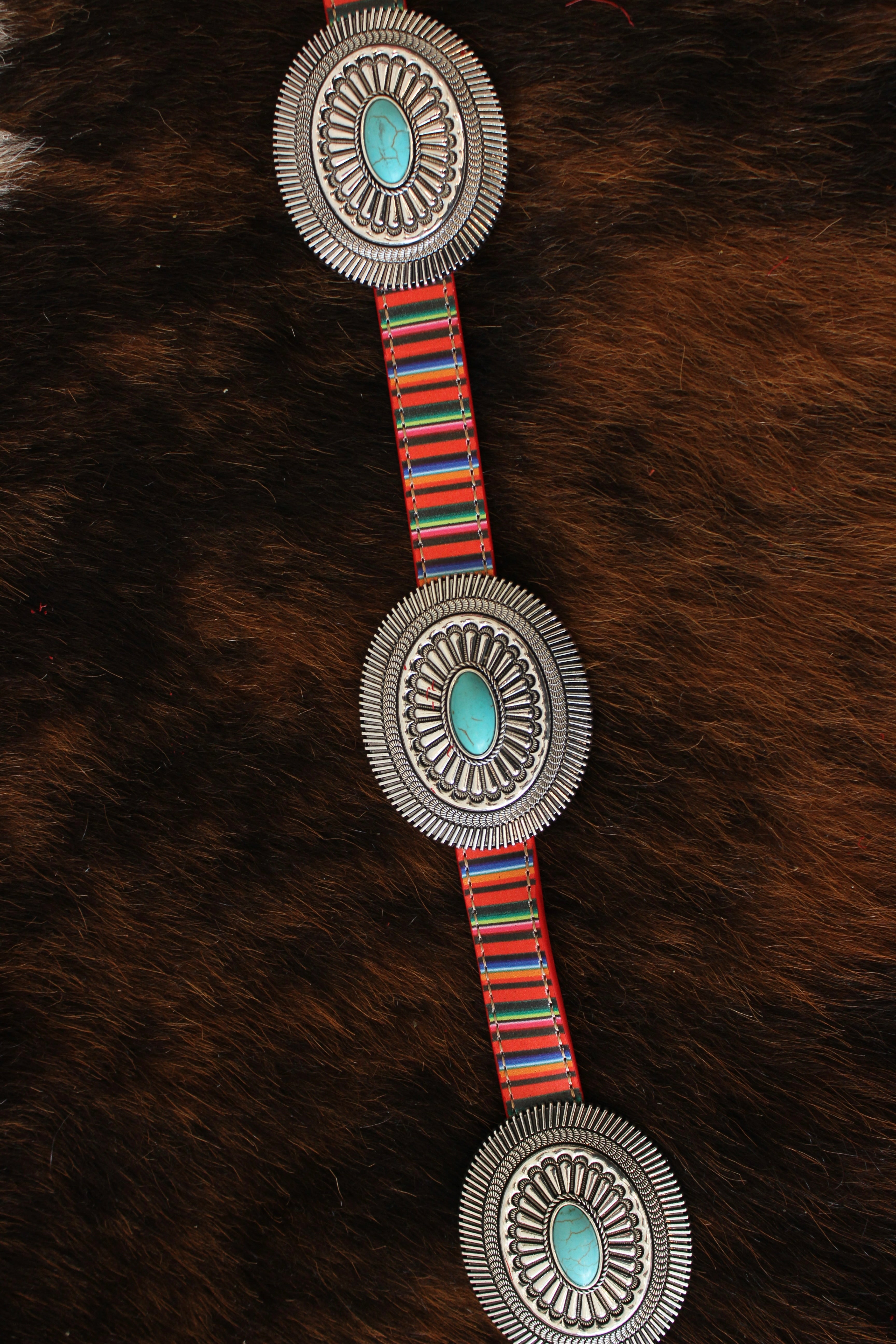 Concho Leather Belt