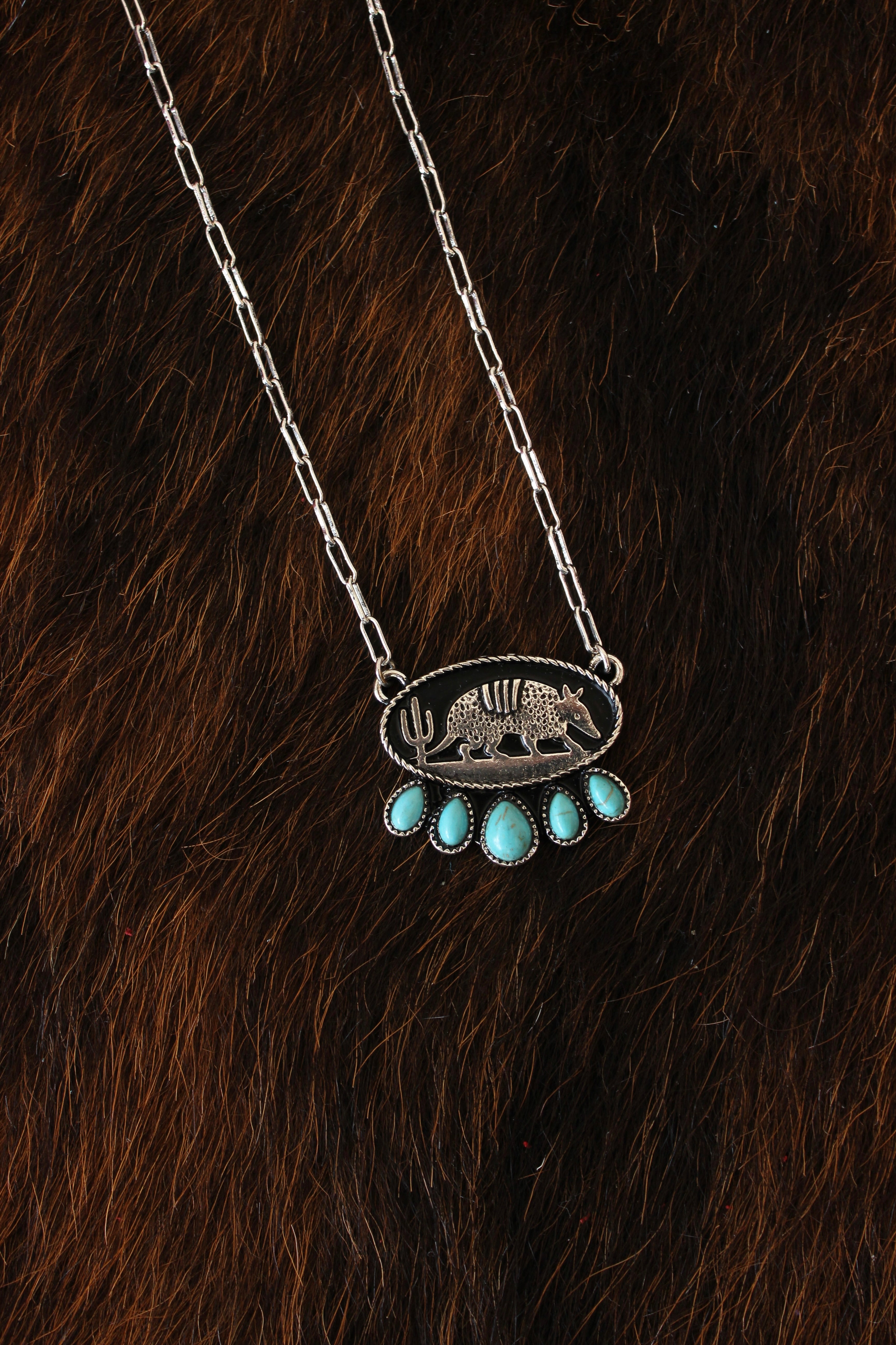 Armadillo Turquoise Necklace
