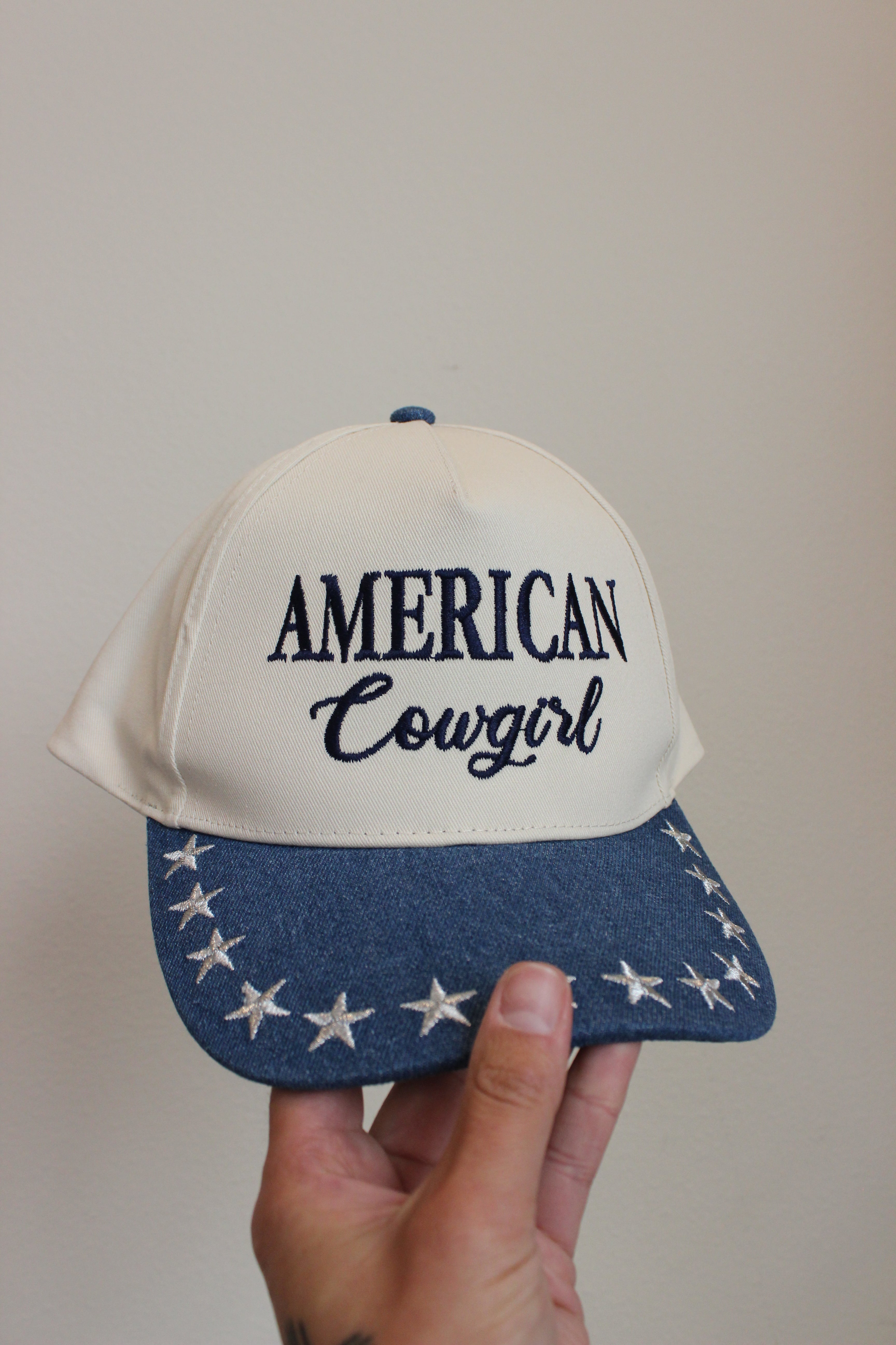 American Cowgirl Denim Trucker Hat