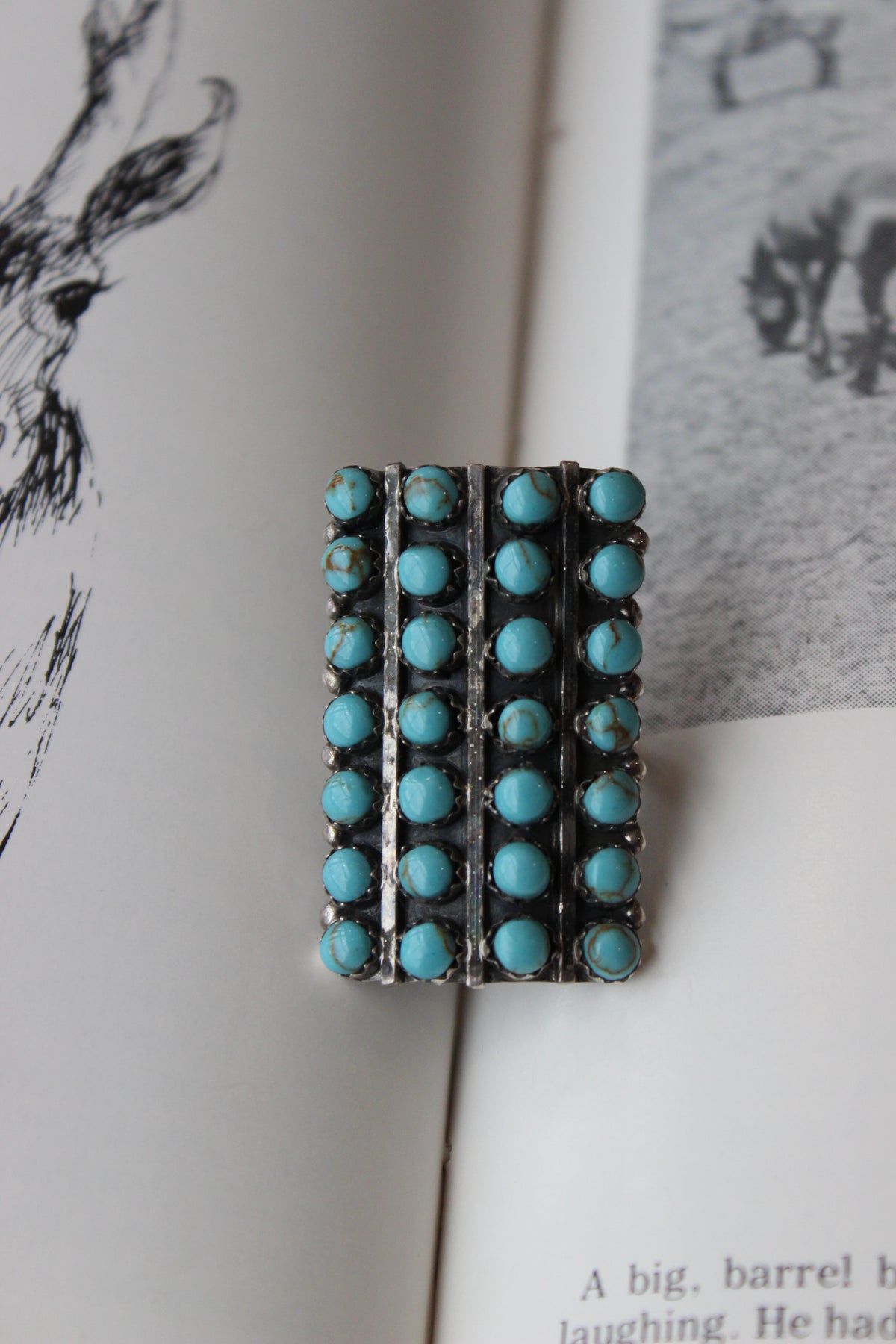 Snake Eye Square Ring