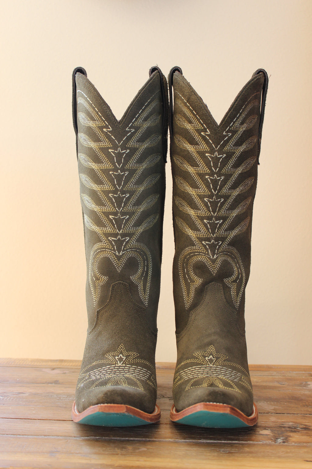 Lane Squash Blossom Boot -Olive