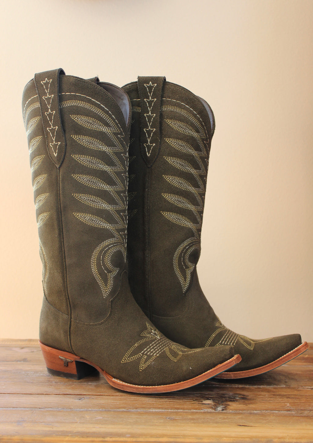 Lane Squash Blossom Boot -Olive