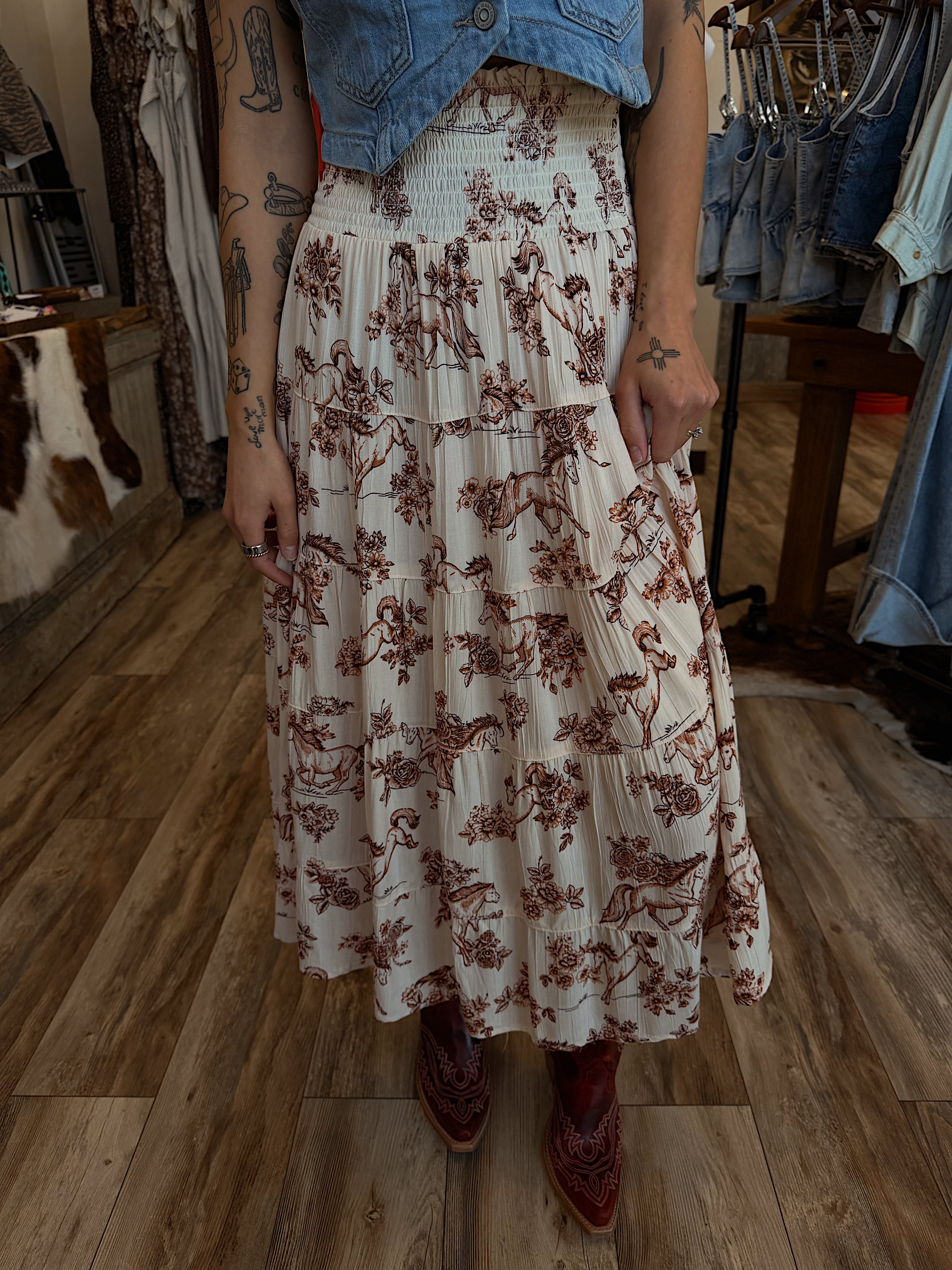 Running Free Maxi Skirt
