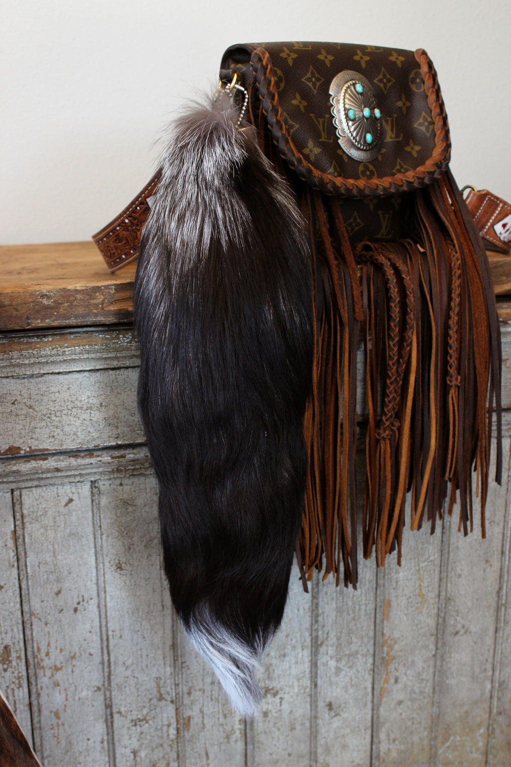 Fox Tail Purse Charm
