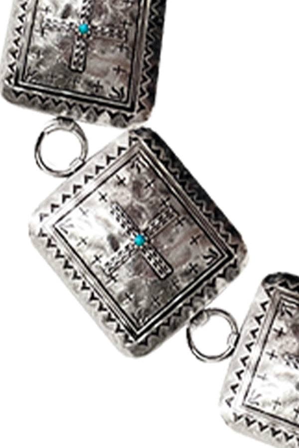 Square Concho Chain Belt