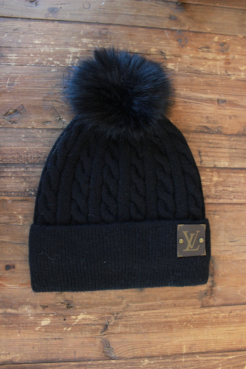 LV Patch Knit Beanie