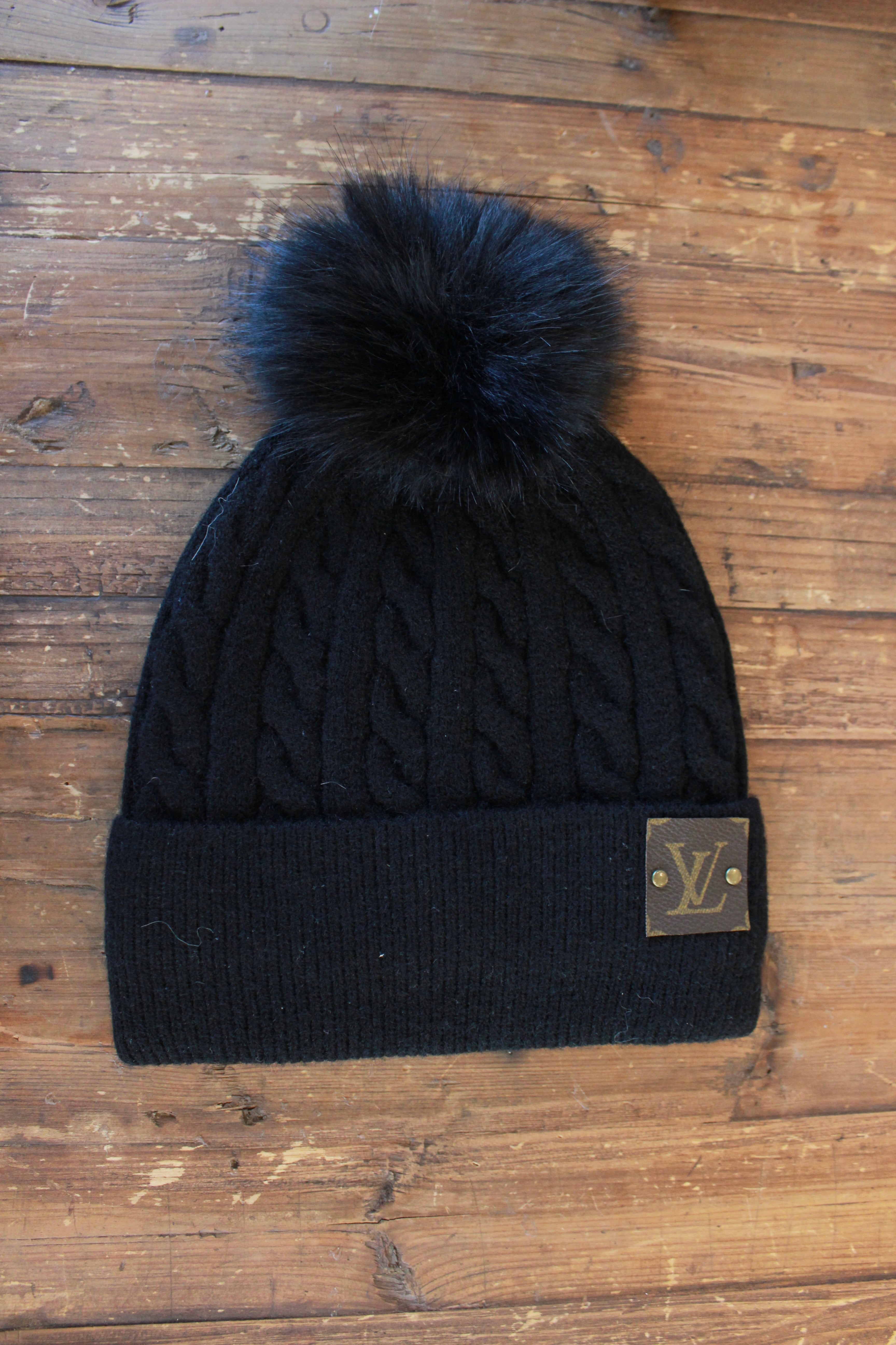 LV Patch Knit Beanie