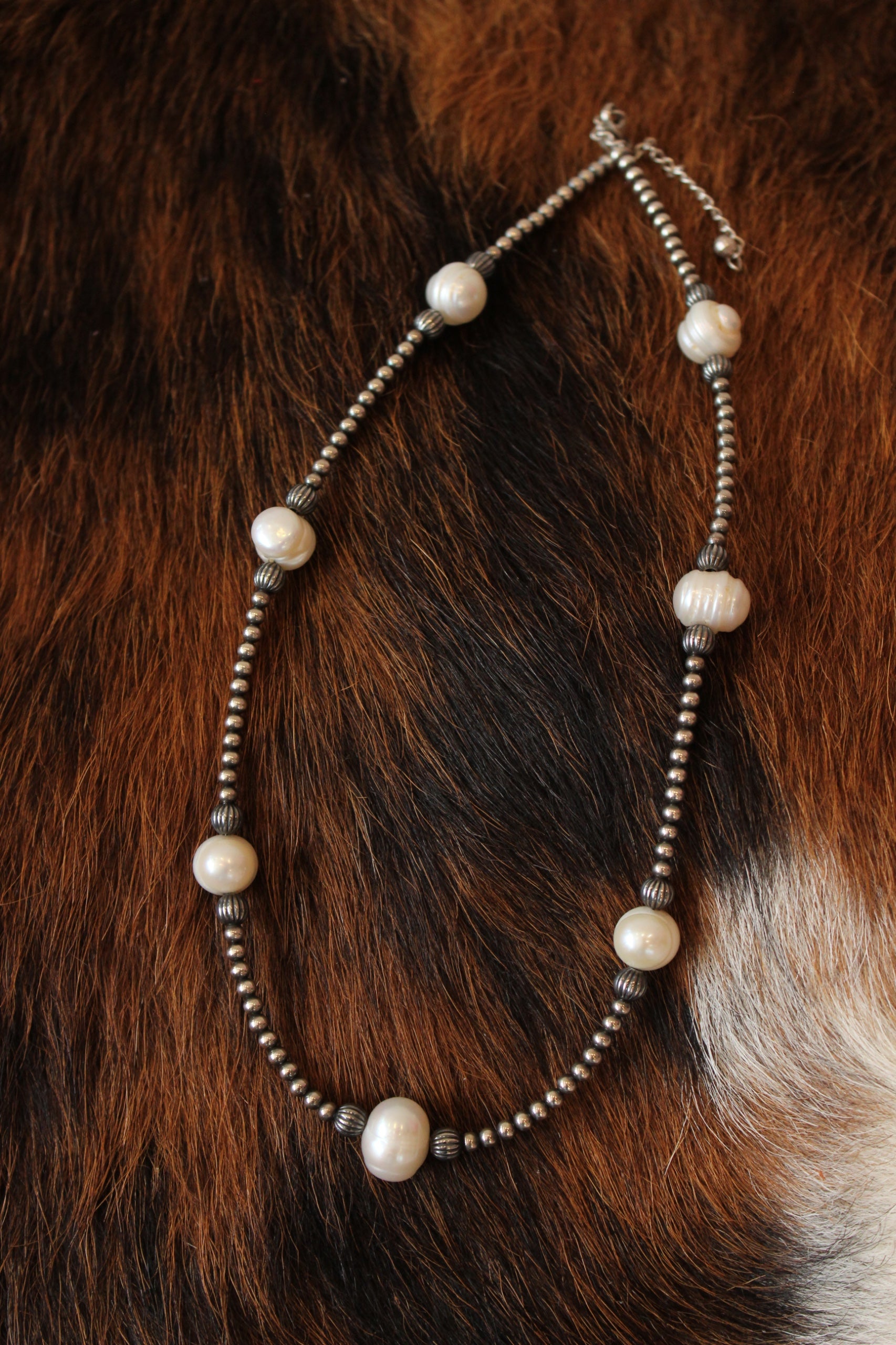 Freshwater and Silver Necklace