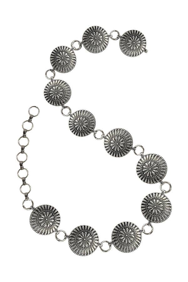 Circle Concho Chain Belt