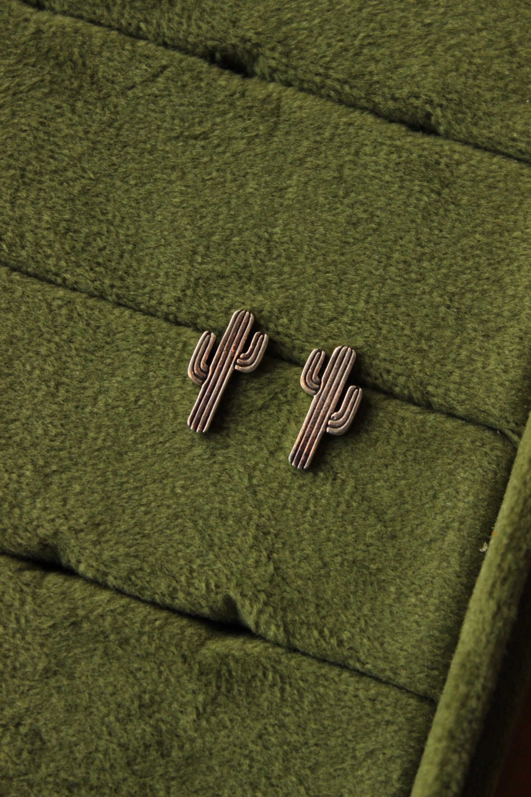 Sterling Silver Cactus Studs
