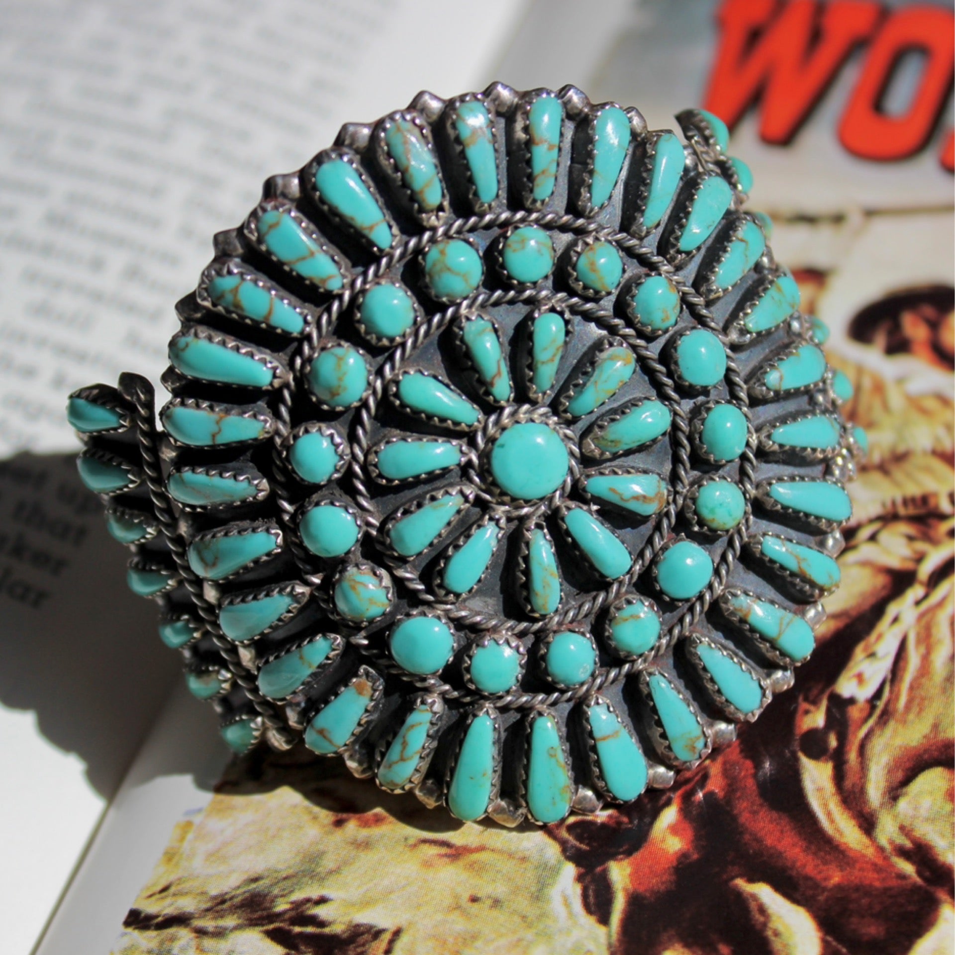 Turquoise Cluster Cuff