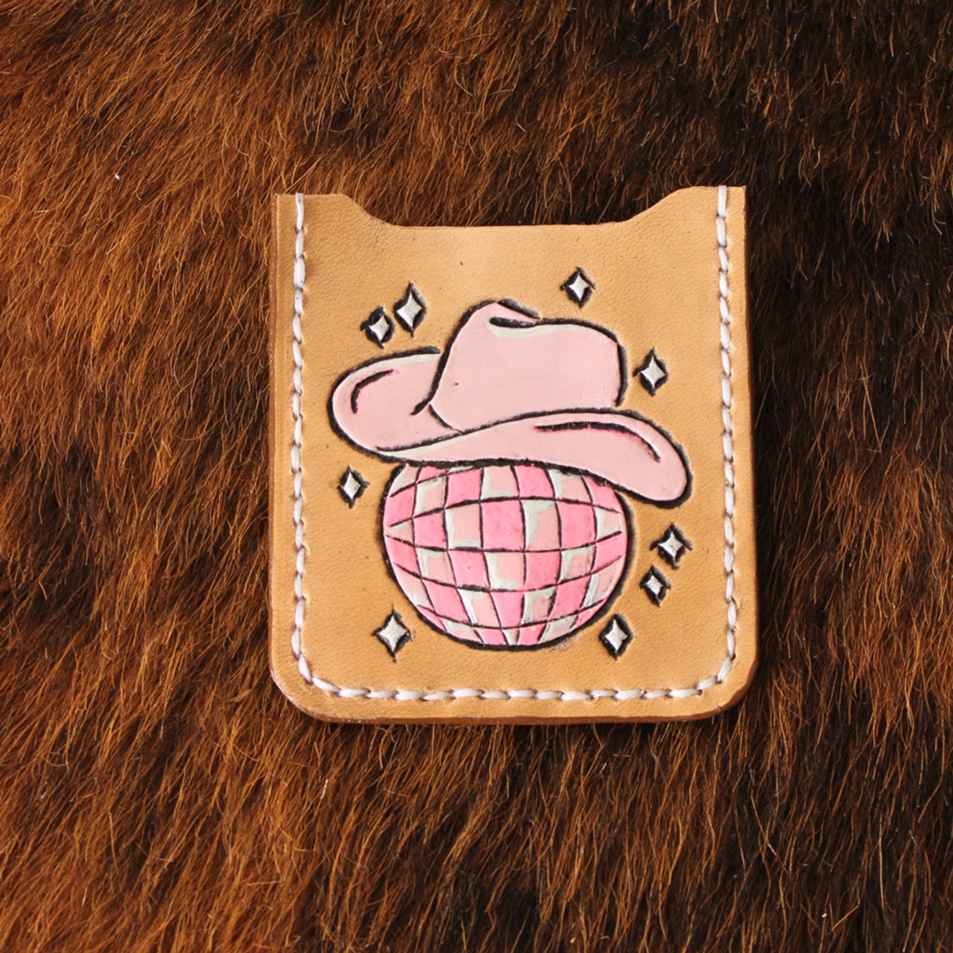 Pink Disco Boot Wallet