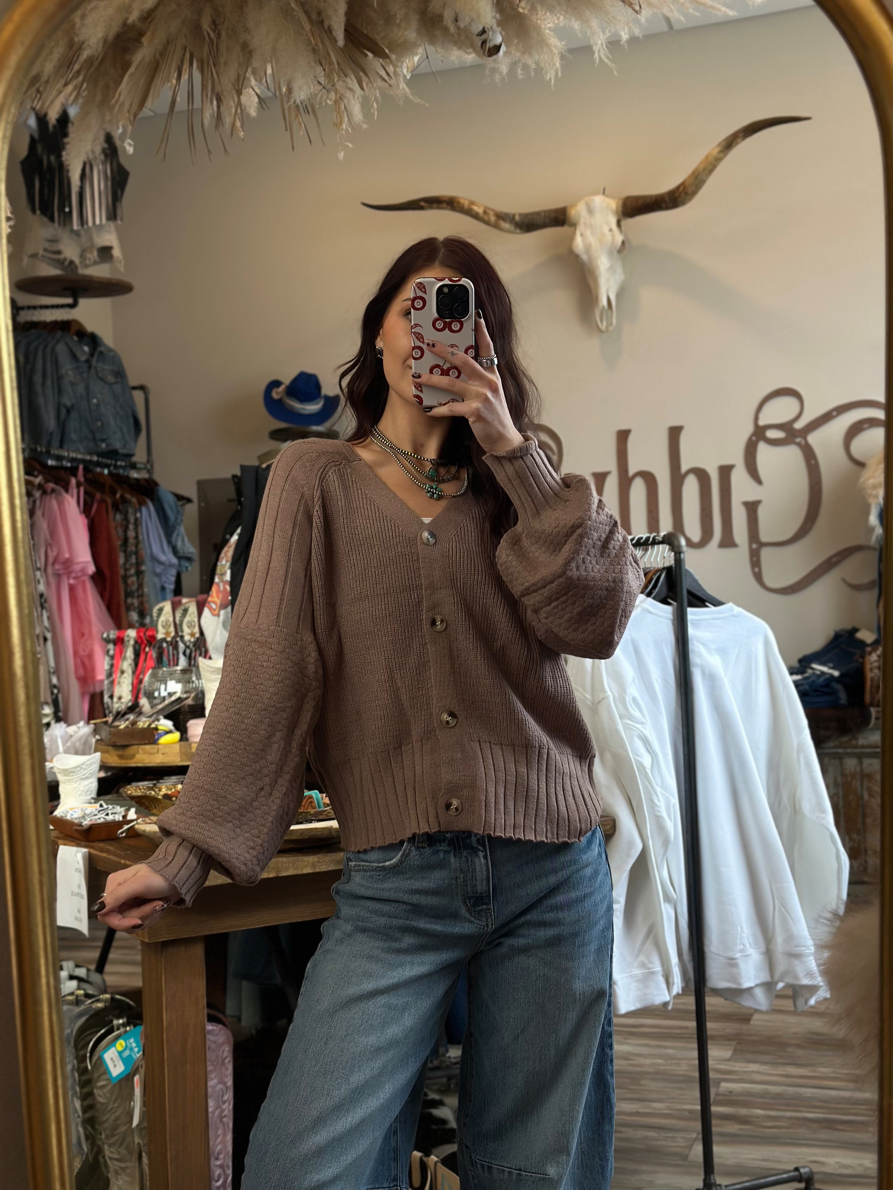 Knit Button Up Cardigan