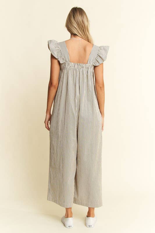 Sleeveless Ruffle Jumpsuit