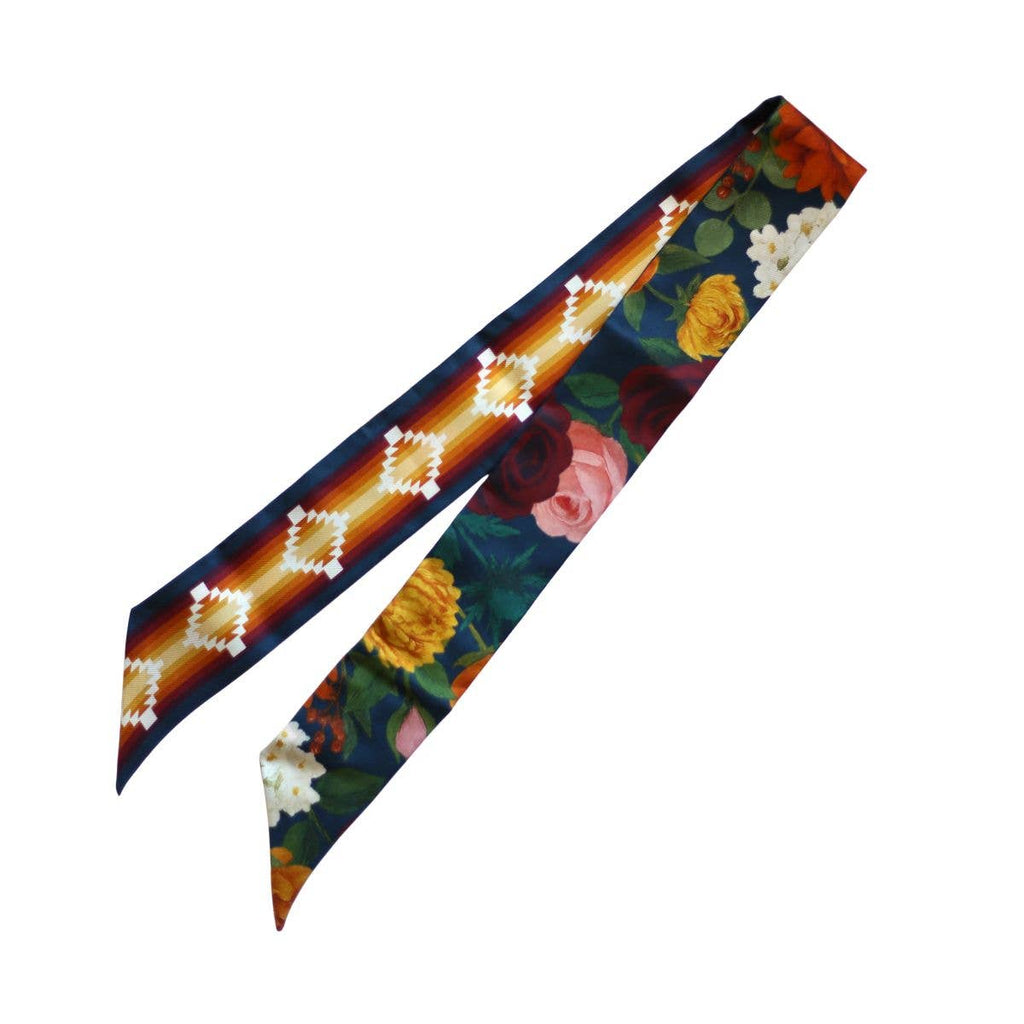 Aztec Floral Navy Twilly 33"