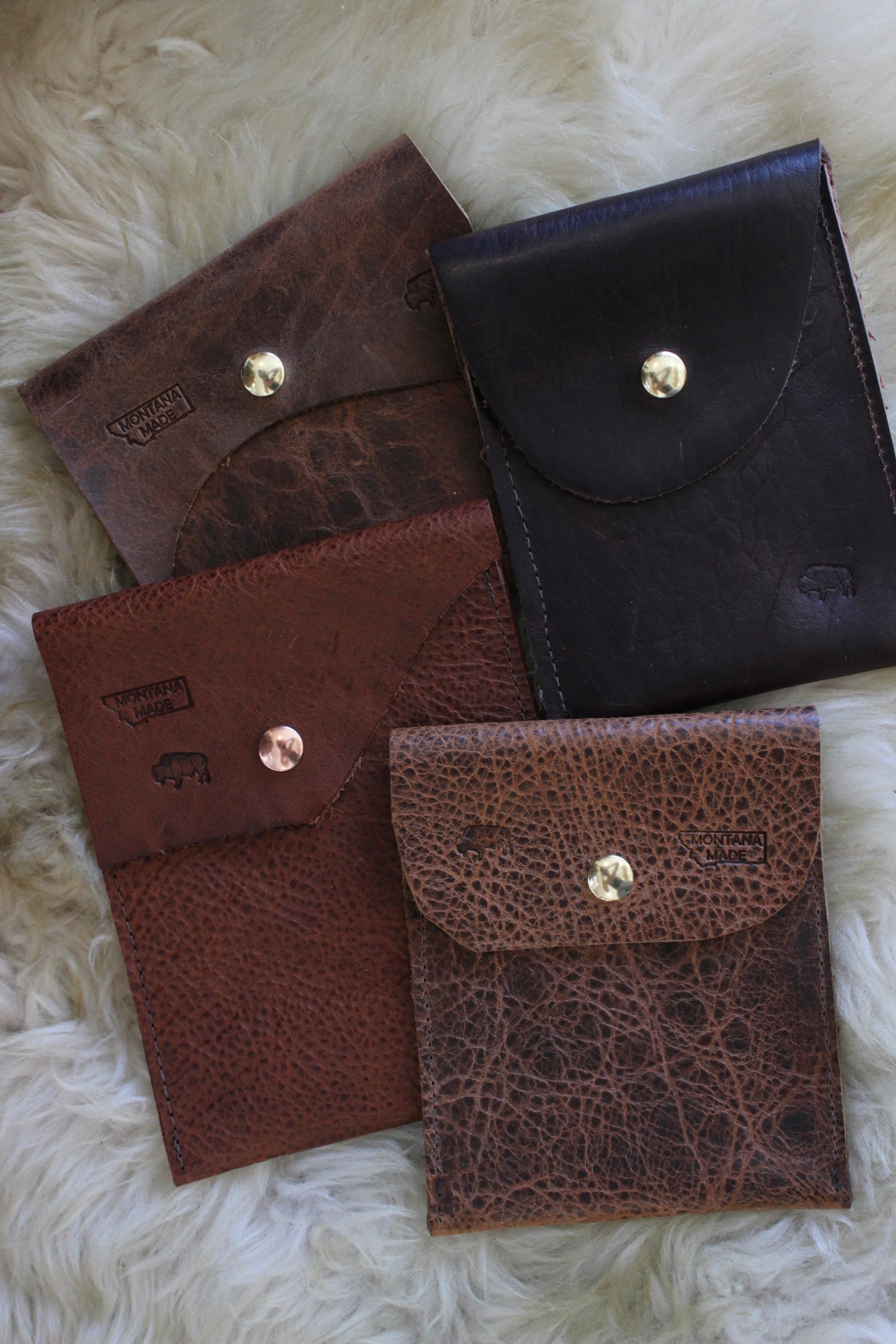 Buffalo Hide Snap Coin Purse