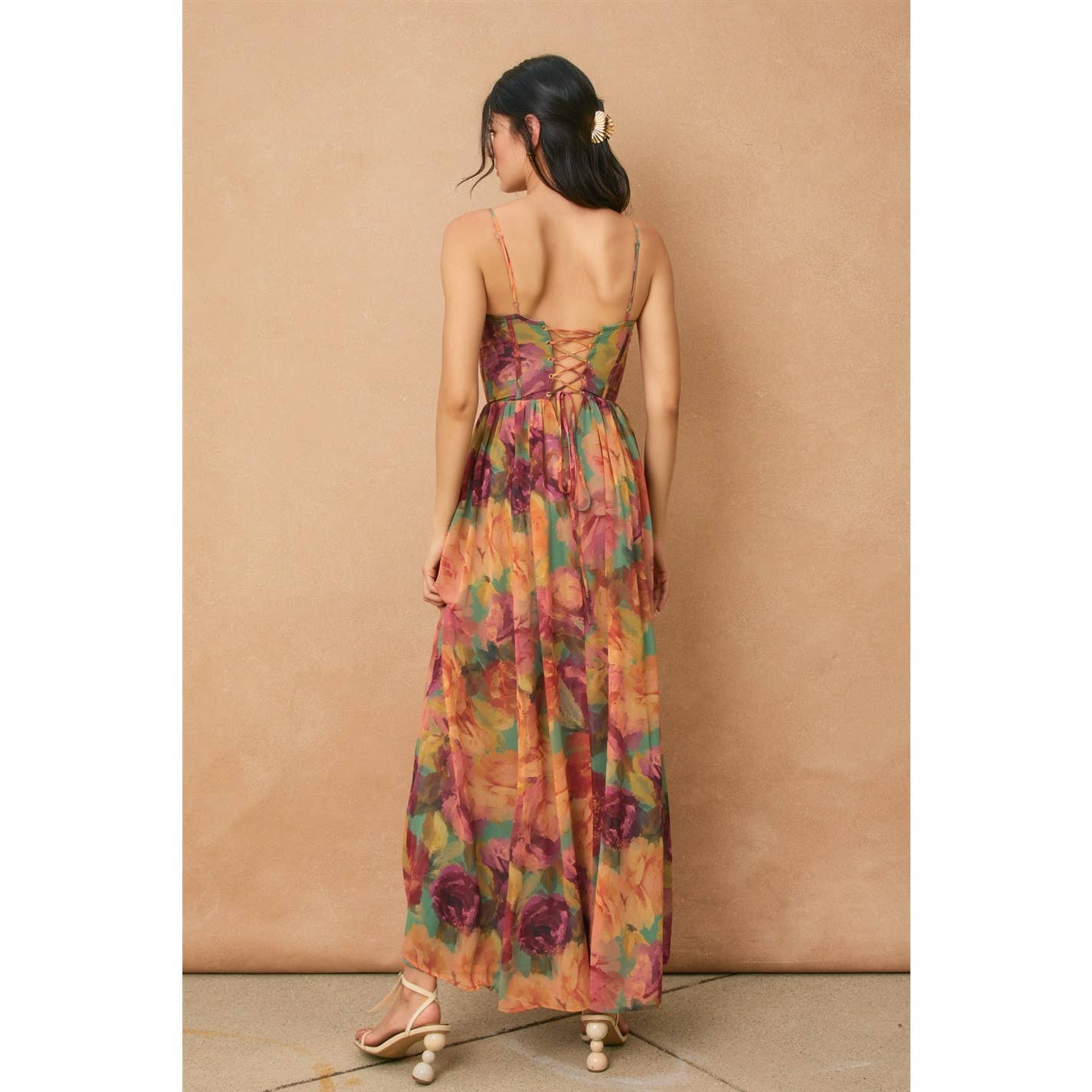 Flower Garden Corset Maxi