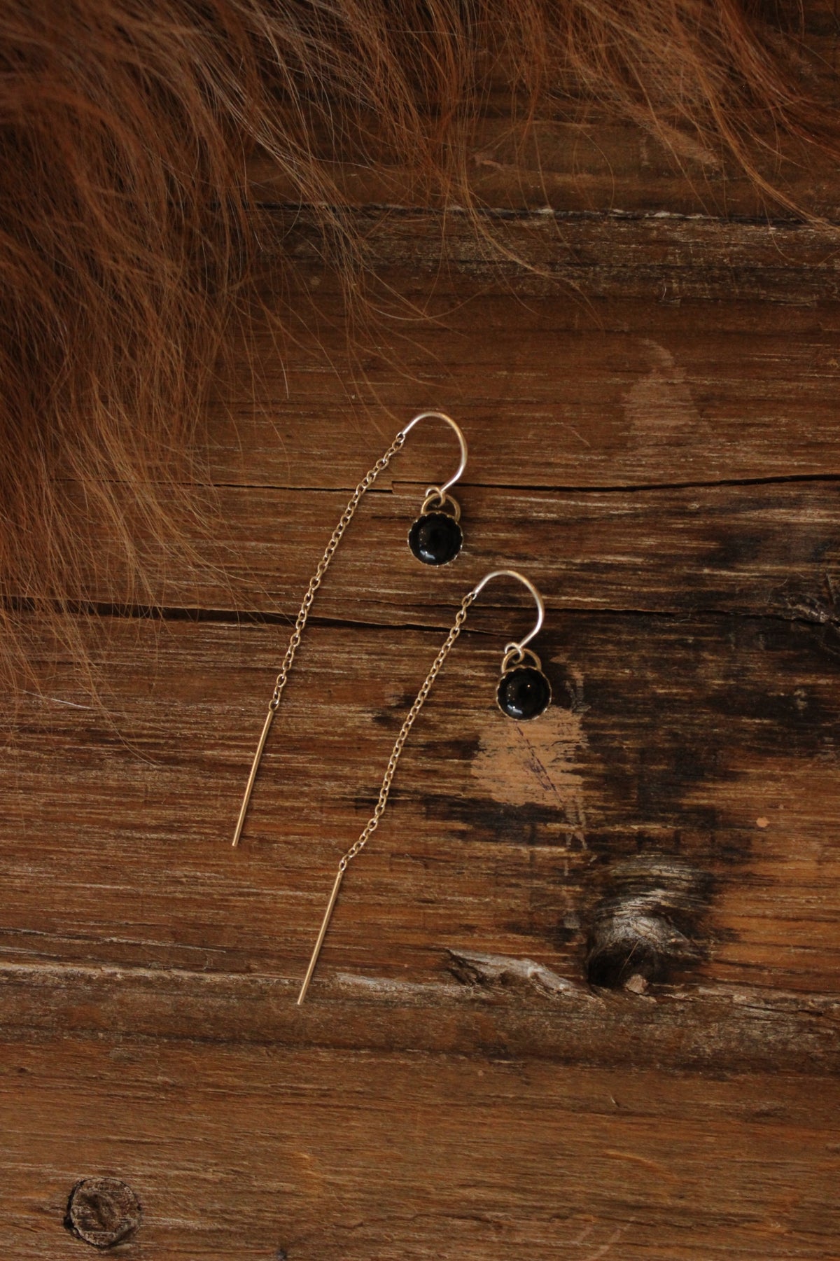 Black Onyx Threaders