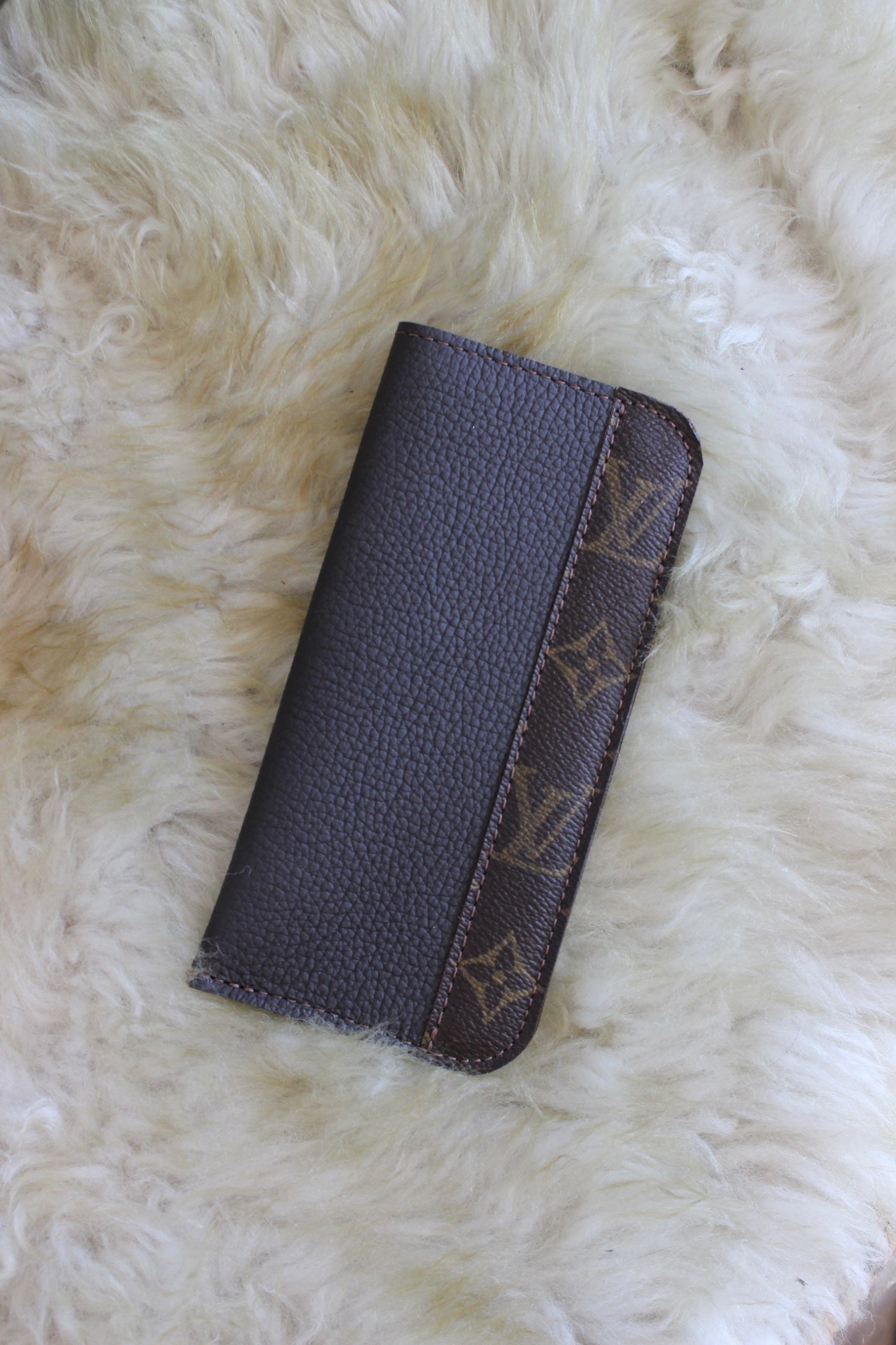 LV Leather Sunglasses Pouch