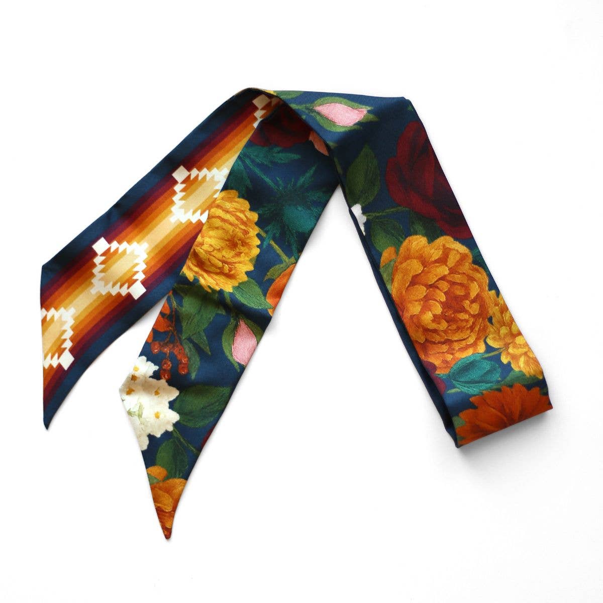 Aztec Floral Navy Twilly 33"