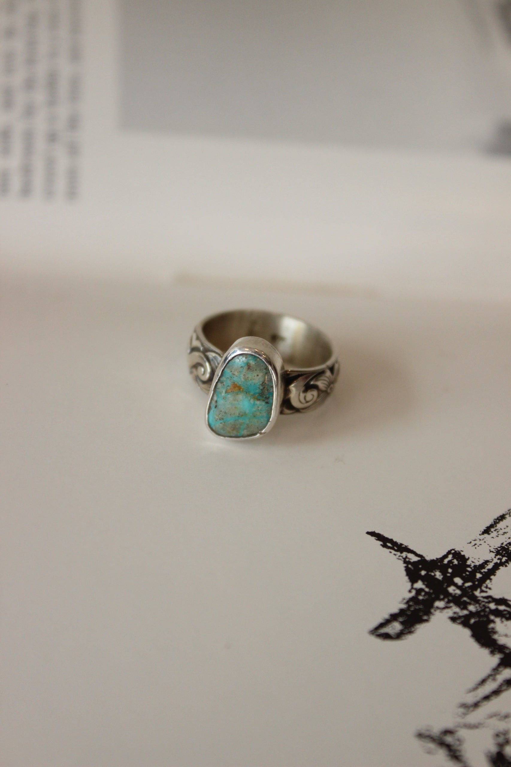 Royston Floral Band Ring