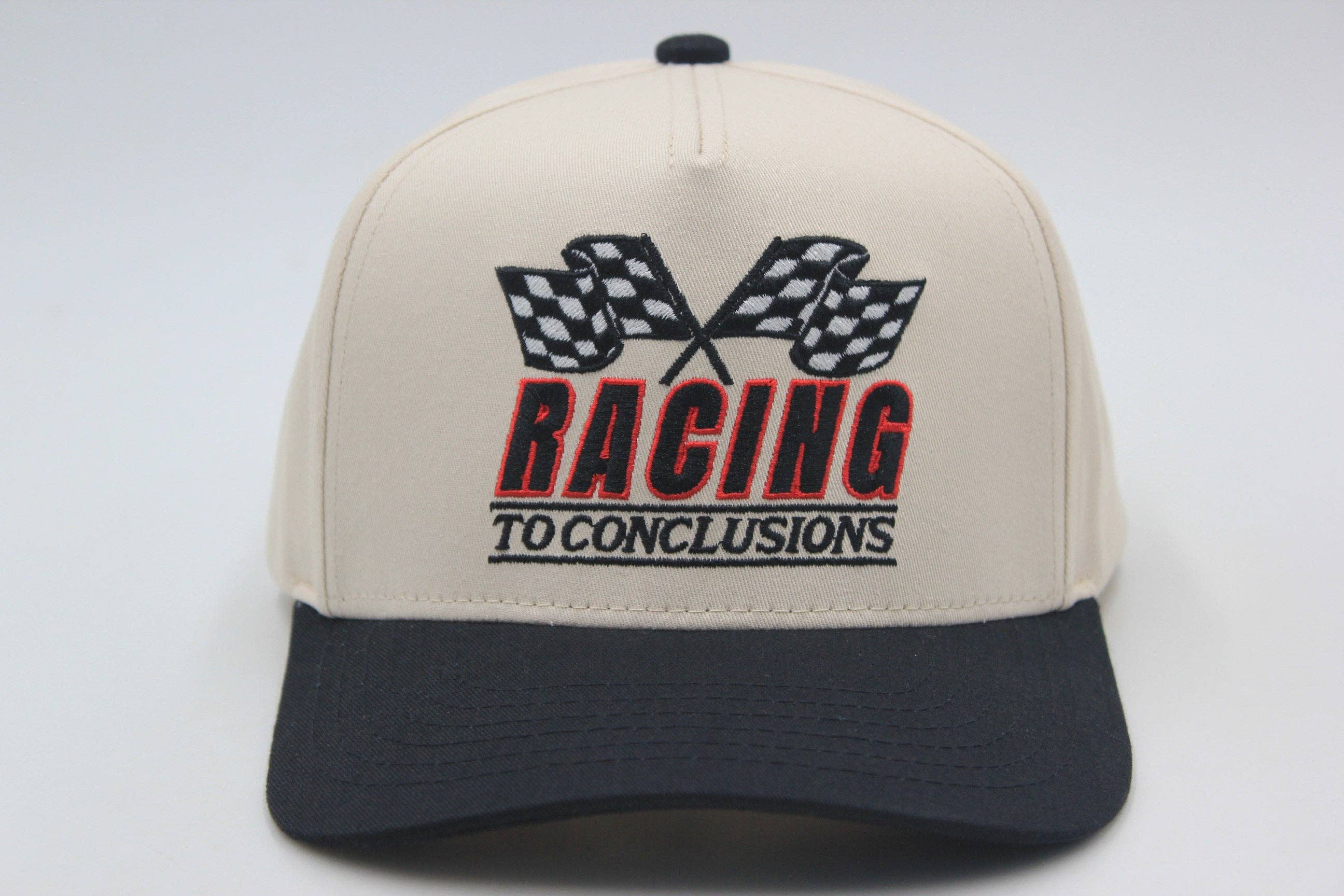 Racing To Conclusions Trucker Hat