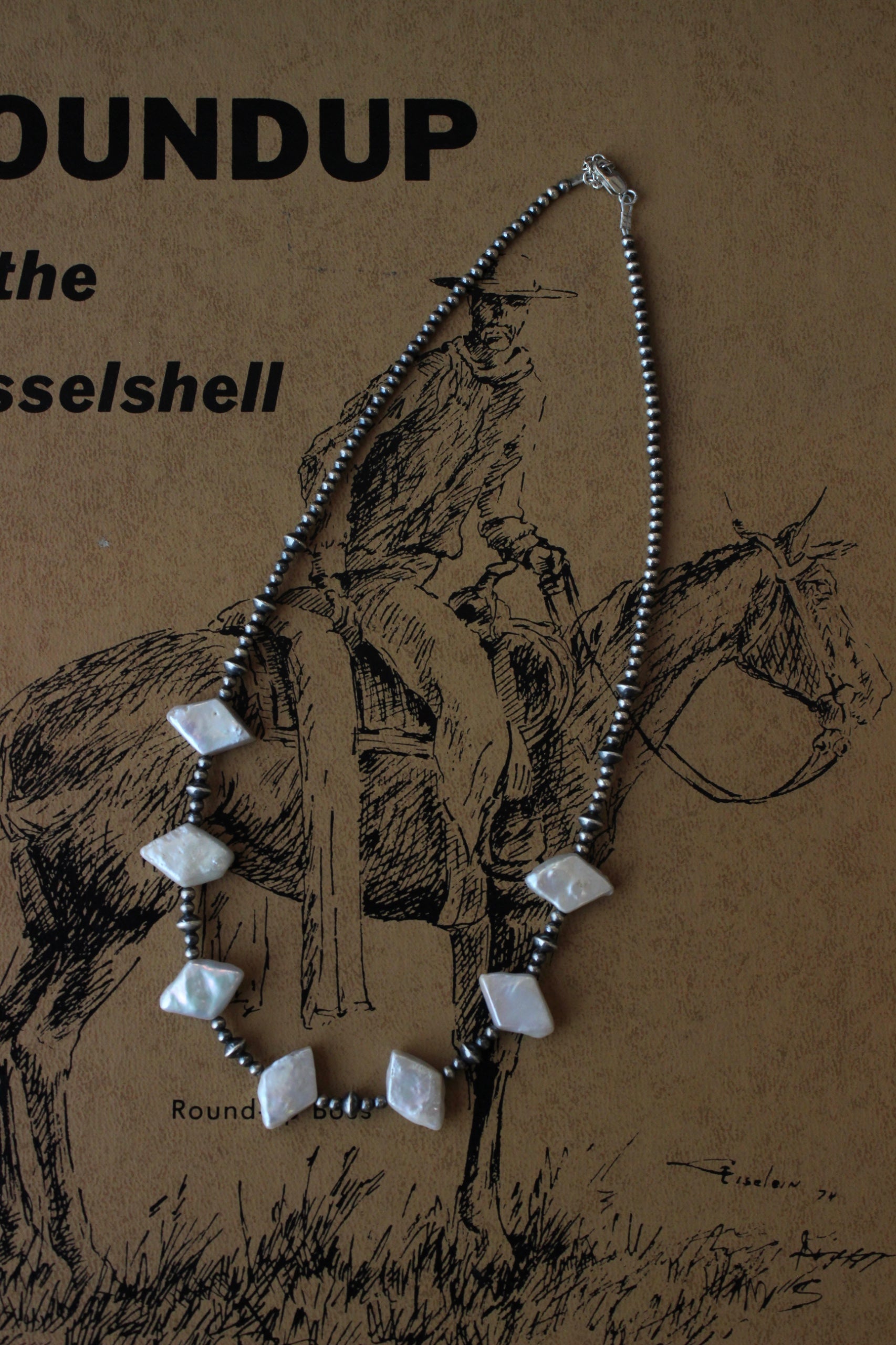 Sterling Silver + Freshwater Pearl Necklace