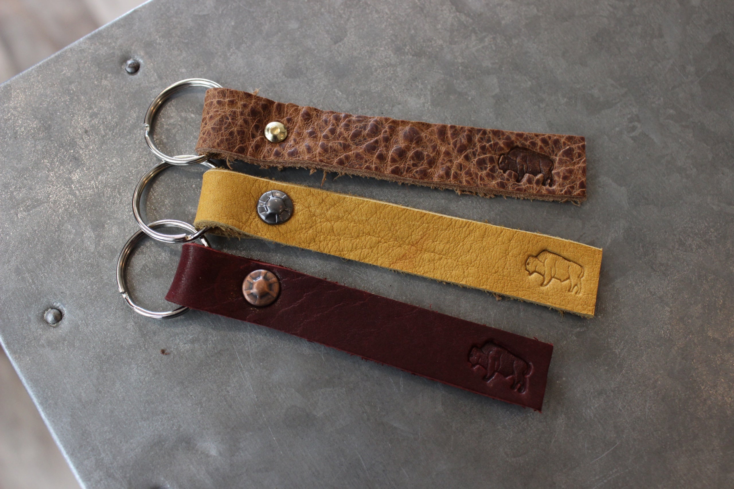 Leather Scrap Keychain