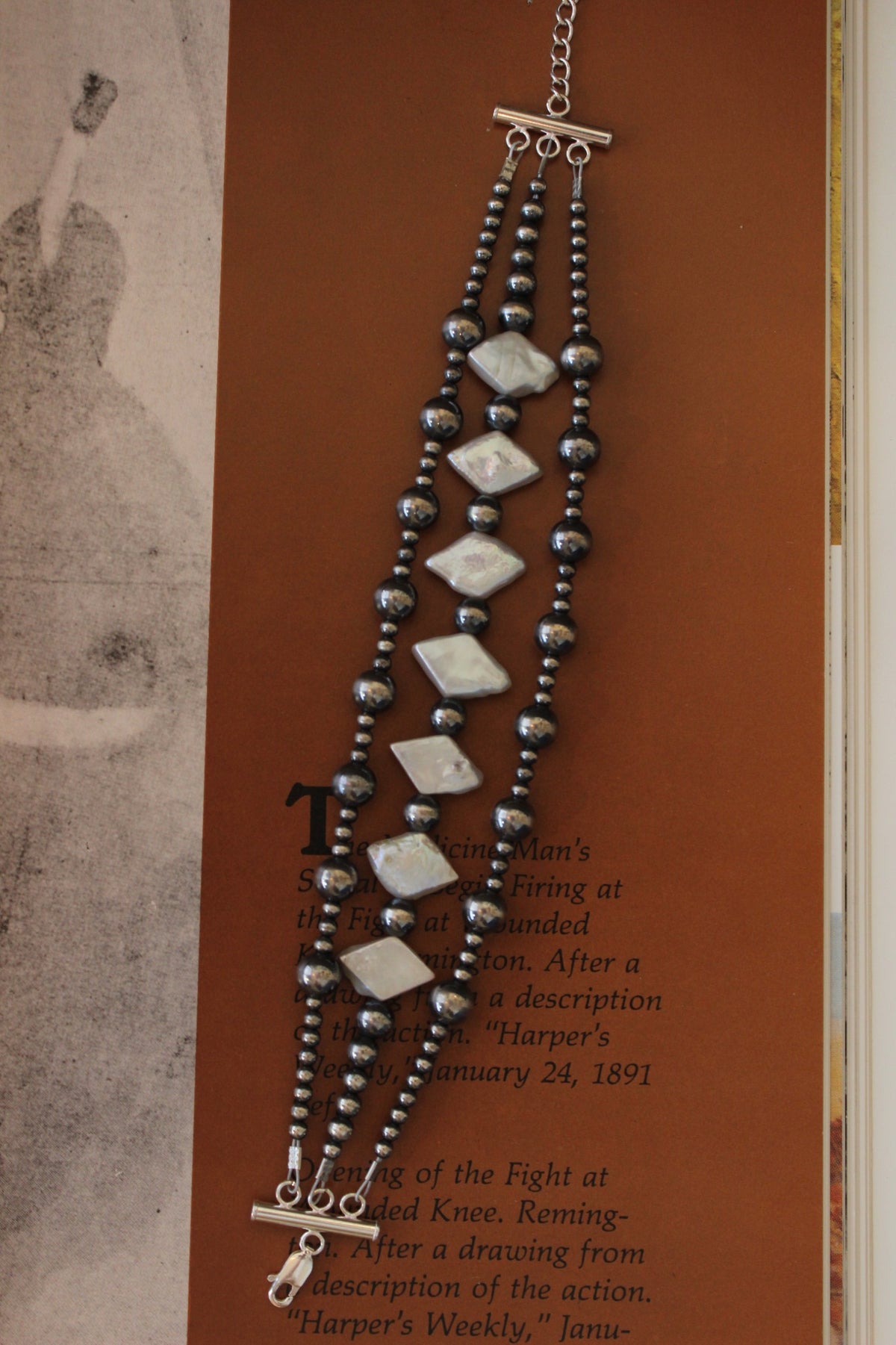 Pearl and Sterling Beaded Bracelet