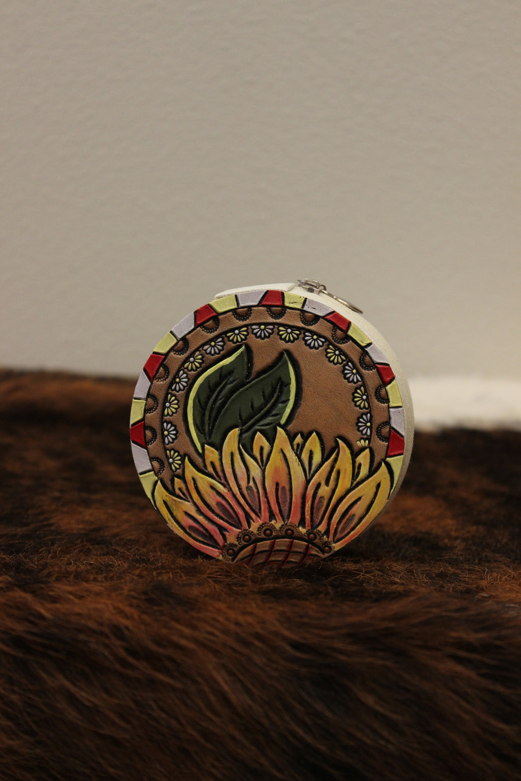 T&S Tooled Leather Jewelry Case