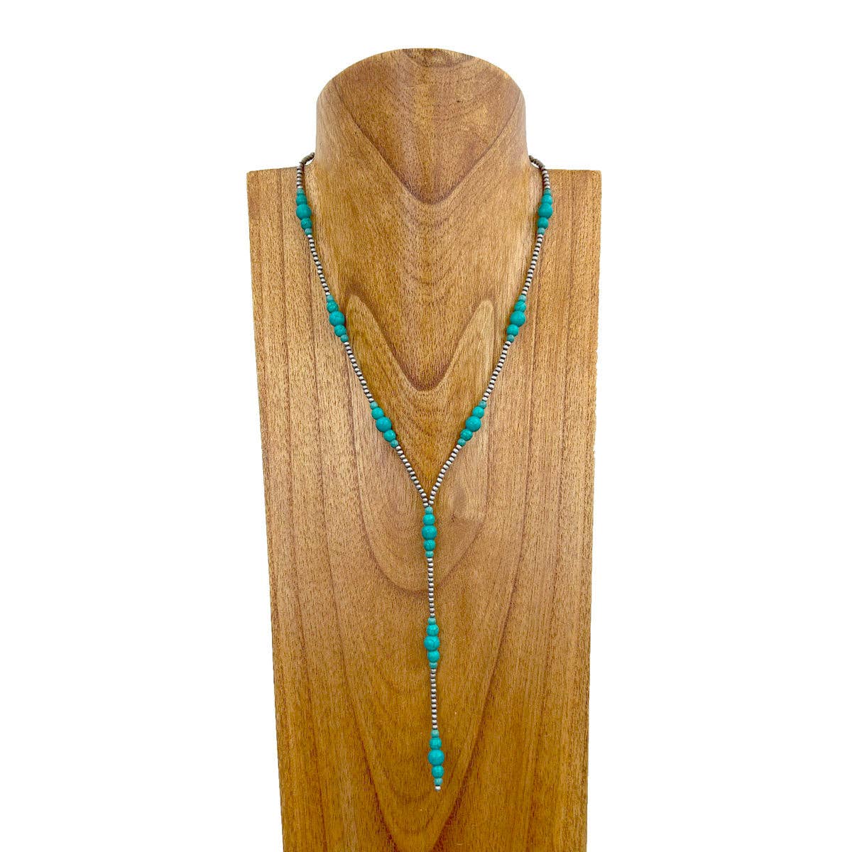 Turquoise Beaded Lariat