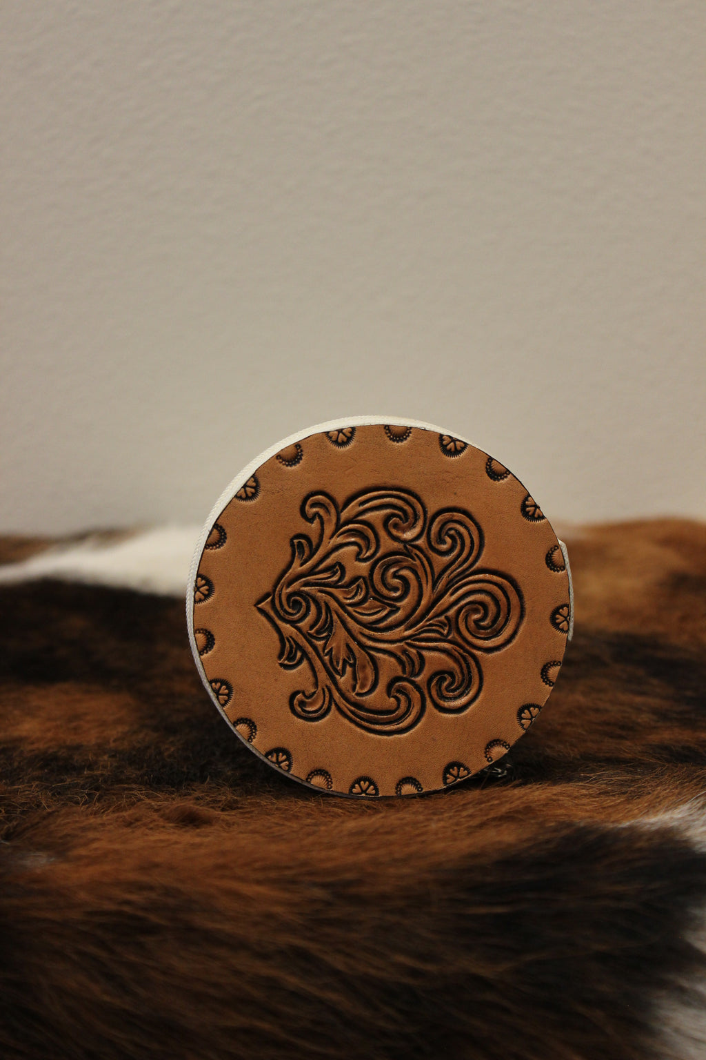 T&S Tooled Leather Jewelry Case